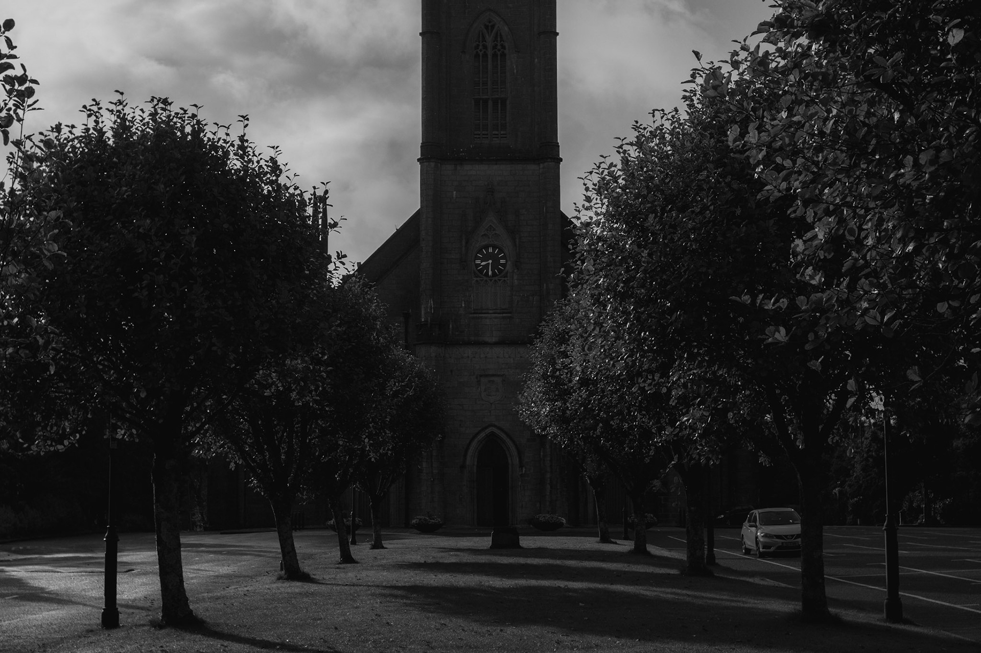 TUAM, IRELAND - AUGUST 23, 2017: General view of the Cathedral of the Assumption of the Blessed Virgin Mary, in Tuam. The centenary cathedral is the town’s epicentre, with all schools and convents built in the surrounding area. CREDIT: Paulo Nunes dos Santos for The New York Times