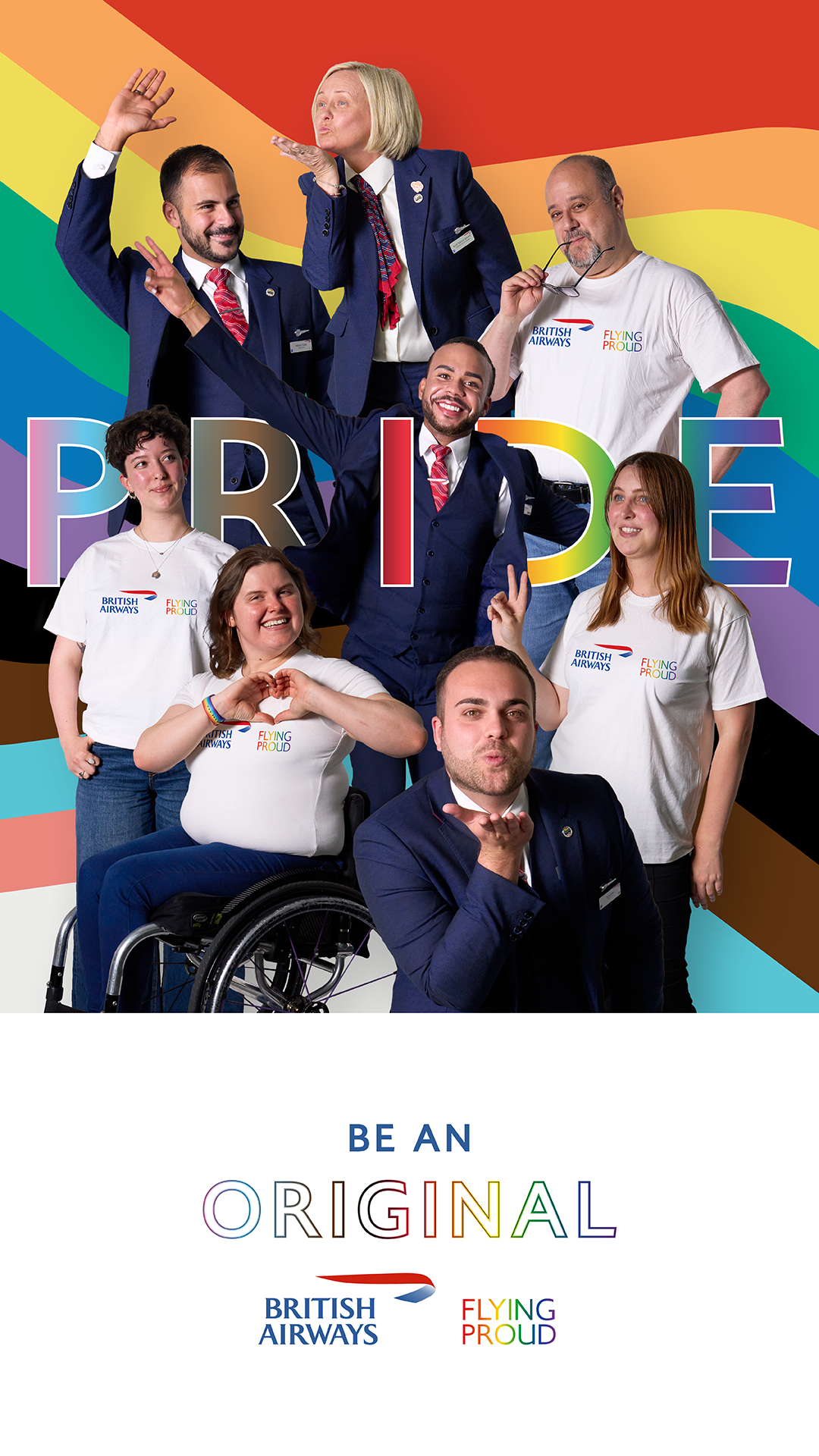 Pride 2024 Key art internal only - A thank you design for the Flying Proud team