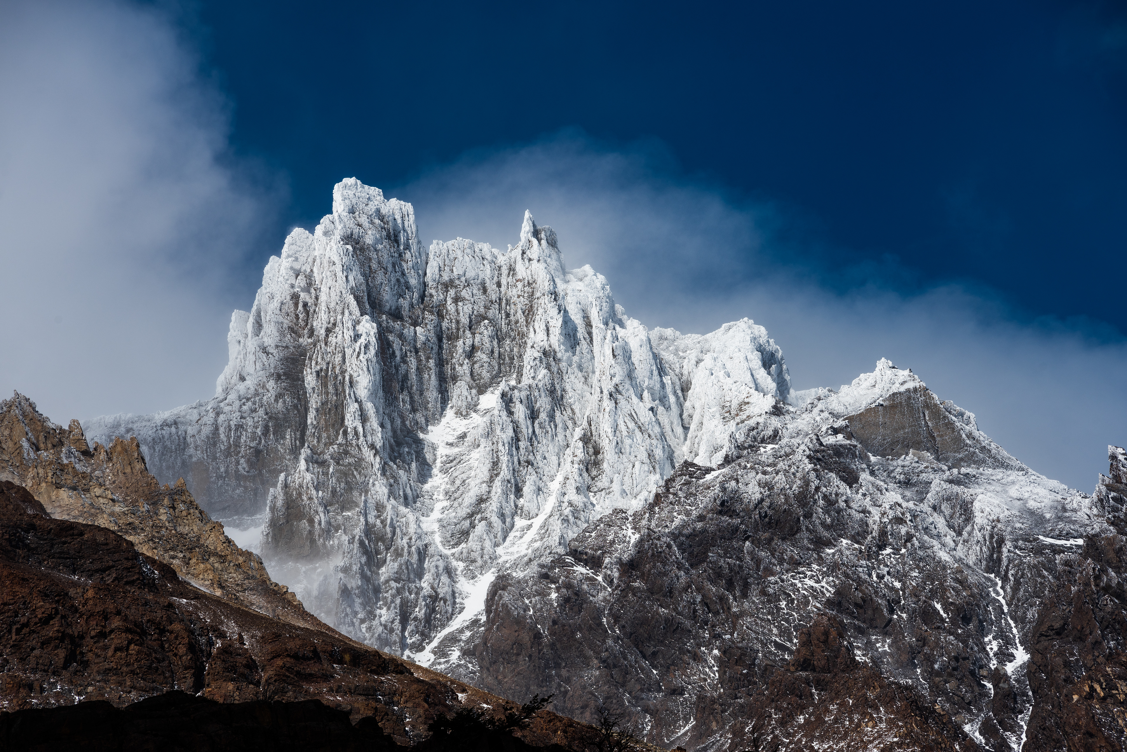 Mountain near the Torres del Paine by Hannes Gutwerk