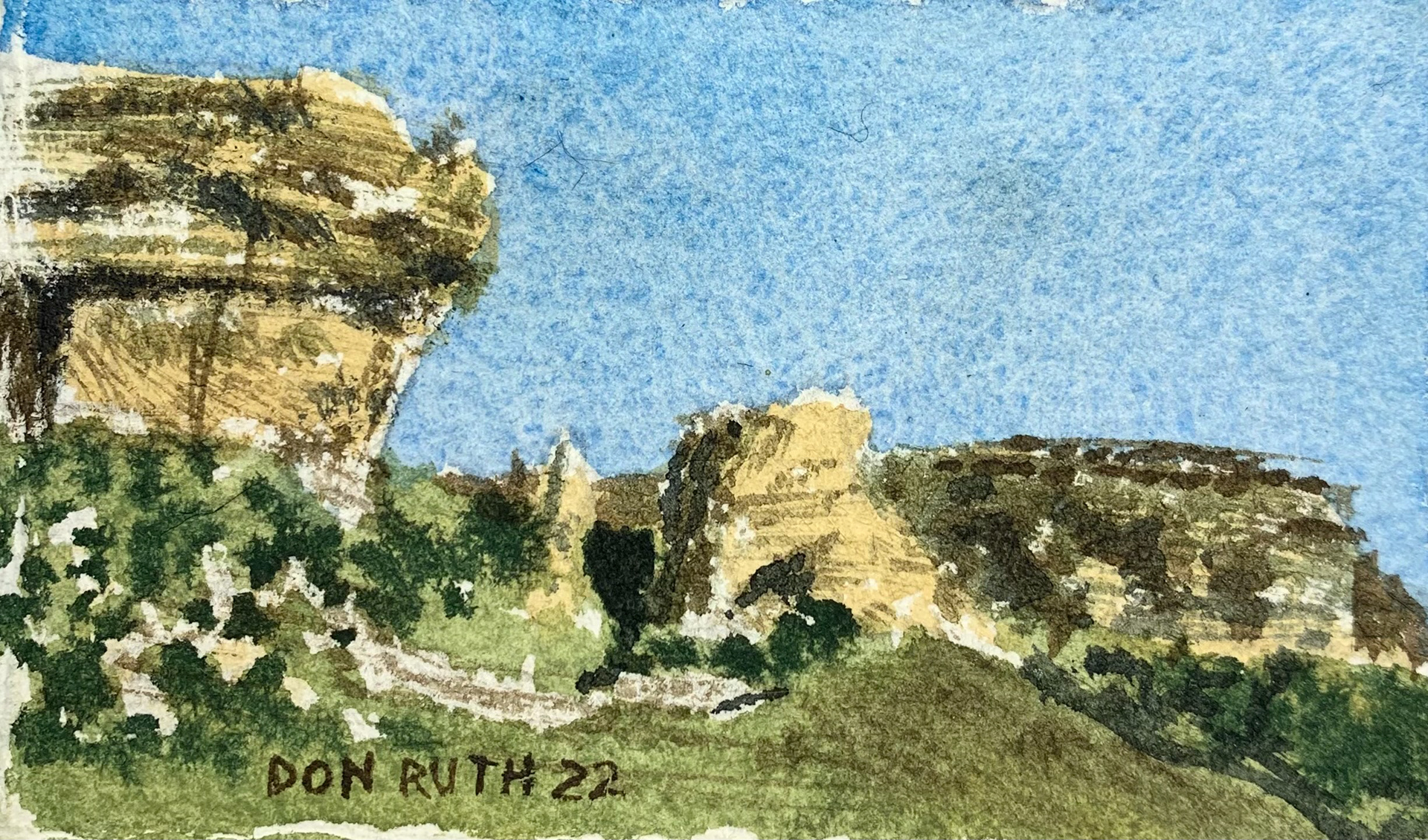 Watercolor A Might Fortress donruththeworks.com