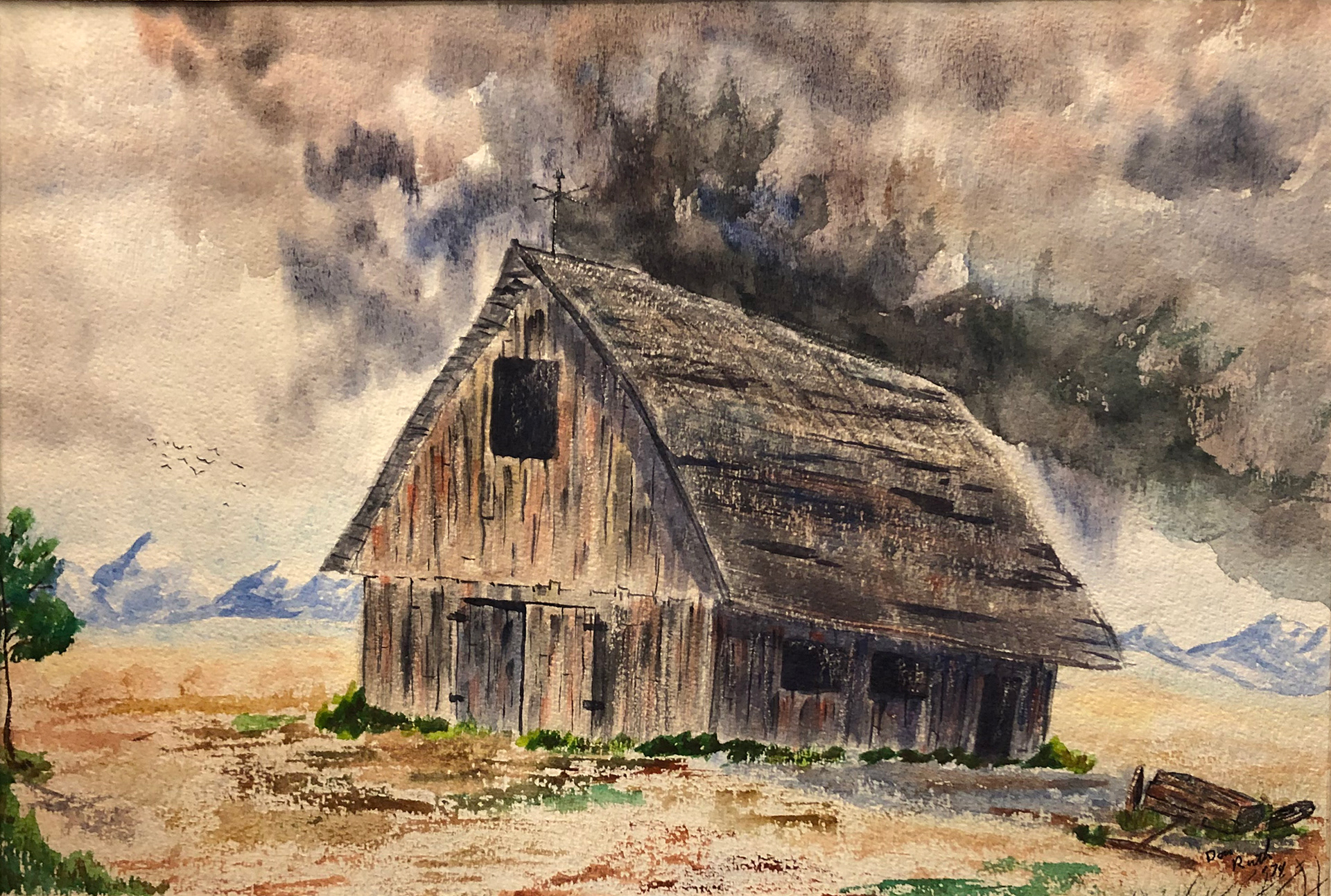 Watercolor Lightening Has Struck, Don Ruth the works