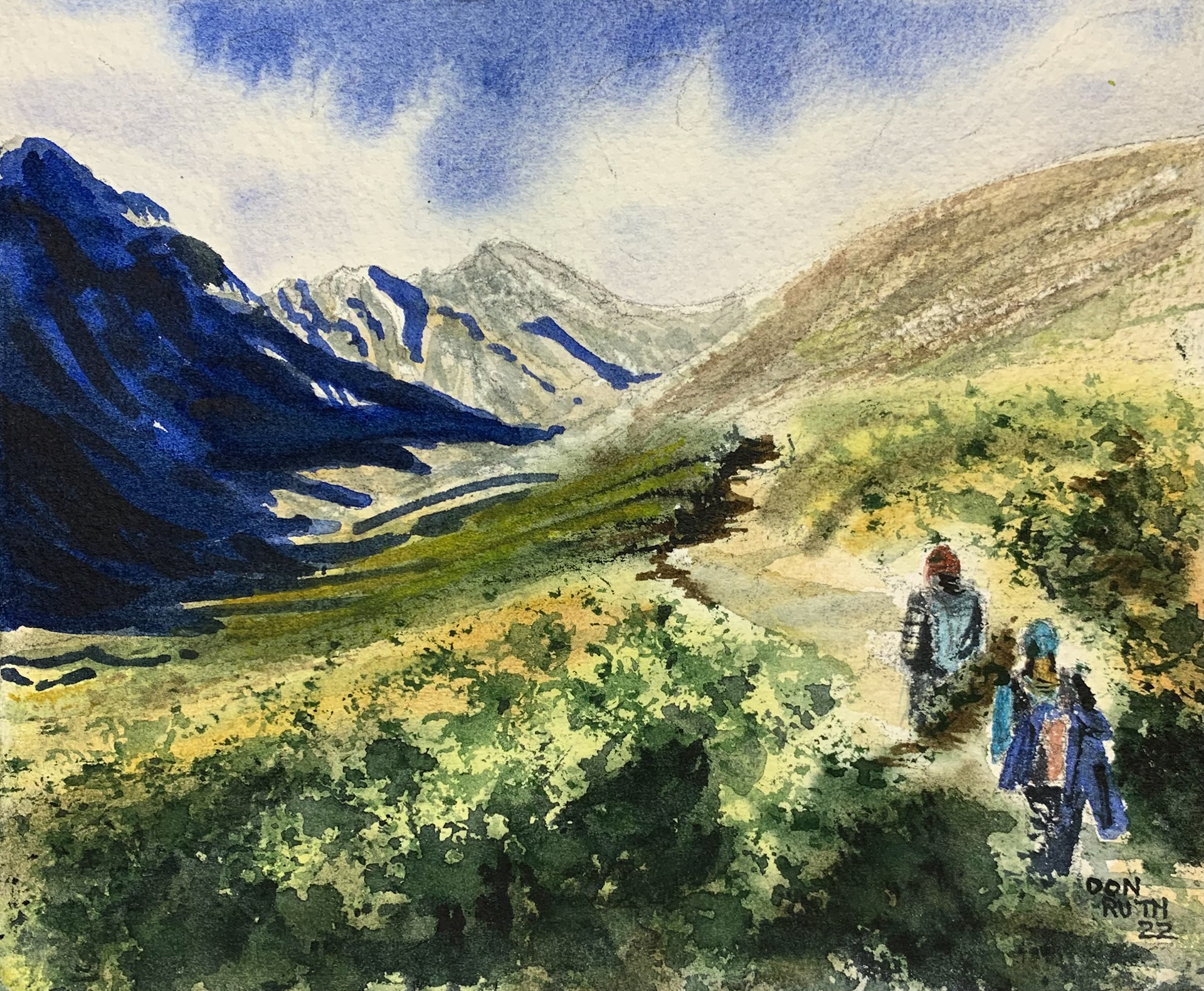 Watercolor Greys Ascention donruththeworks