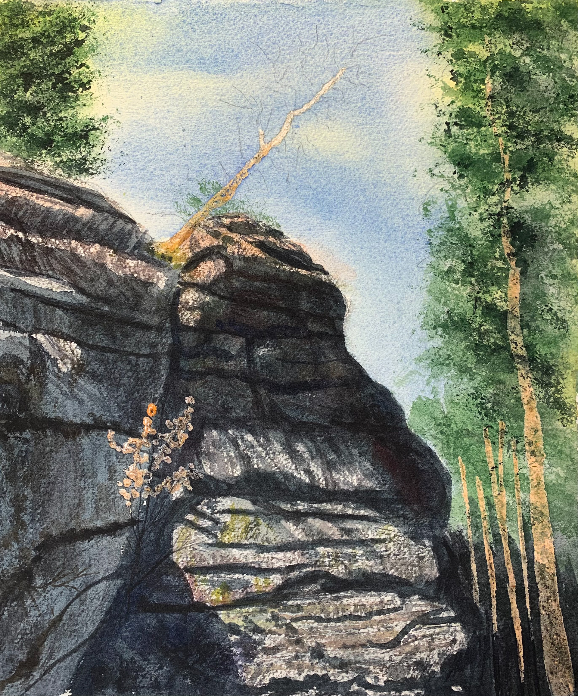 Textures and details in rocks applied