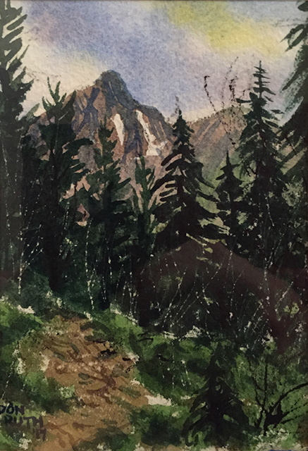 Watercolor Mount of the Holy Cross 1 , Don Ruth the works