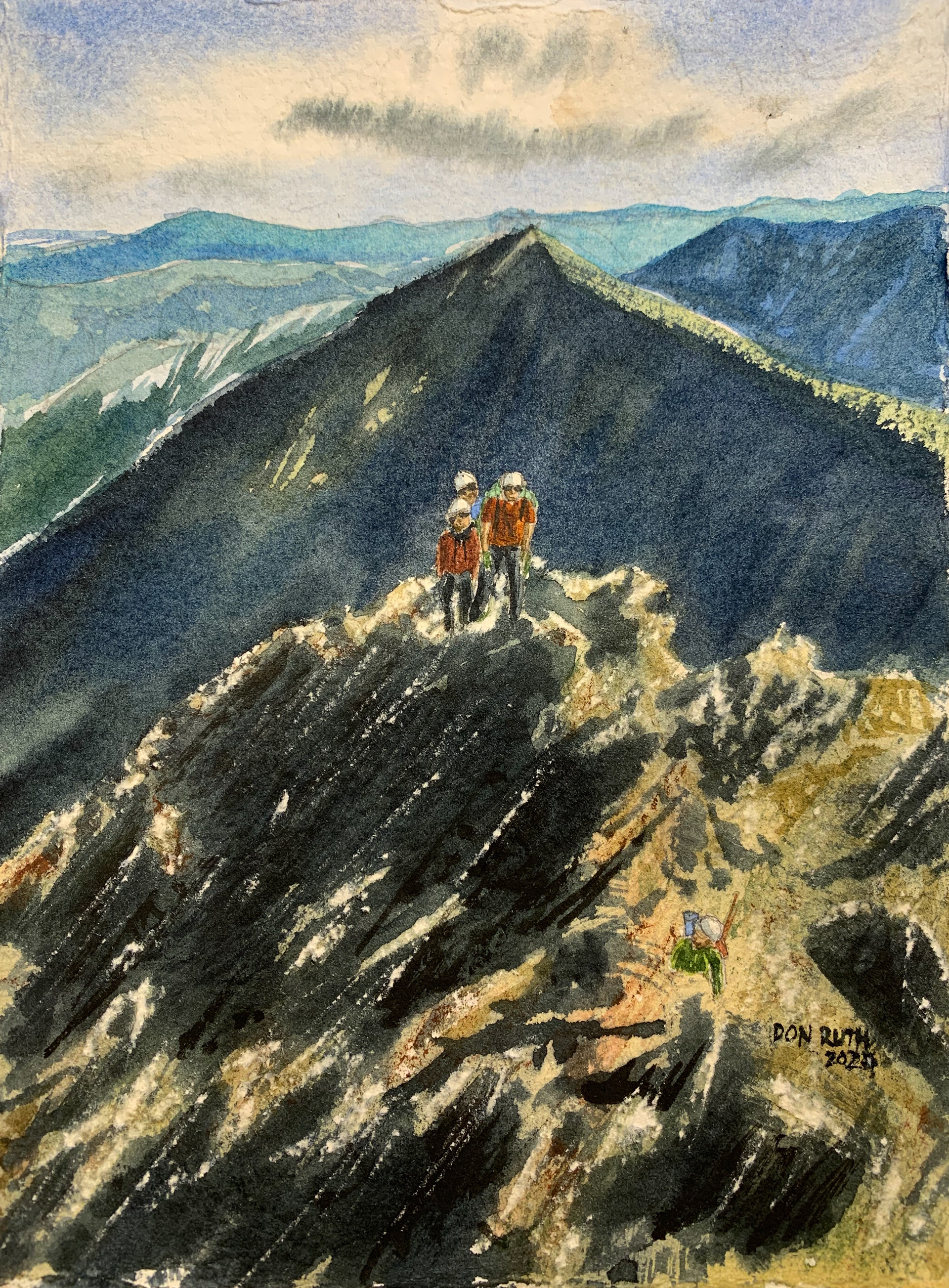 Watercolor The Scramblers Don Ruth the Works