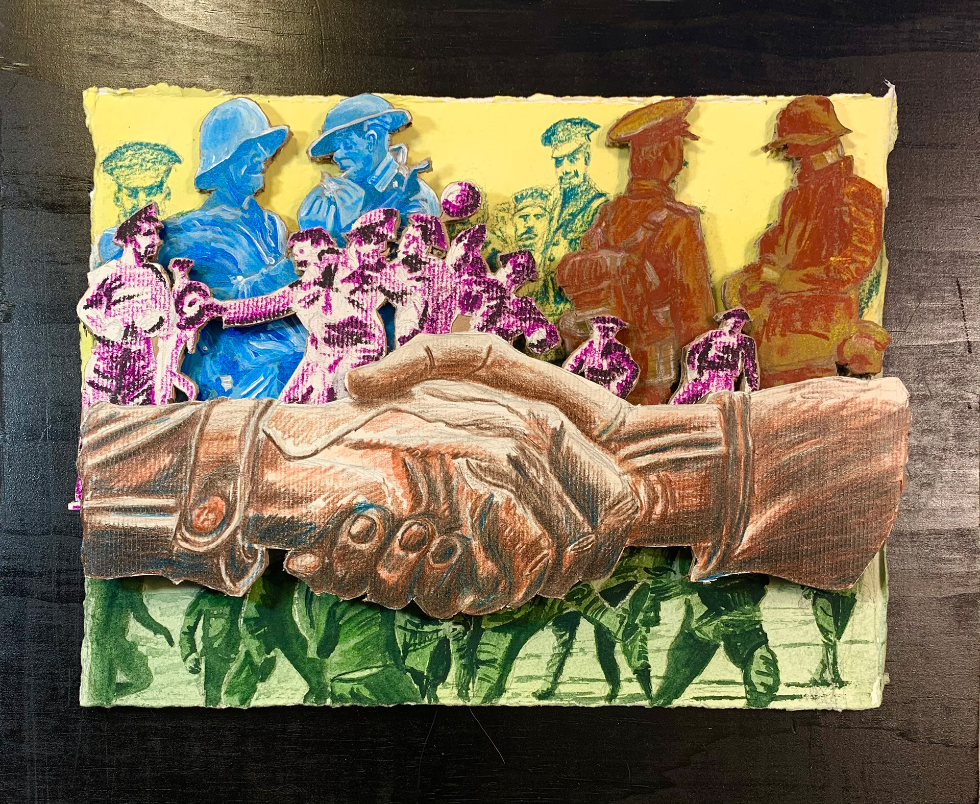 Christmas Eve Truce Mixed Media Don Ruth the Works