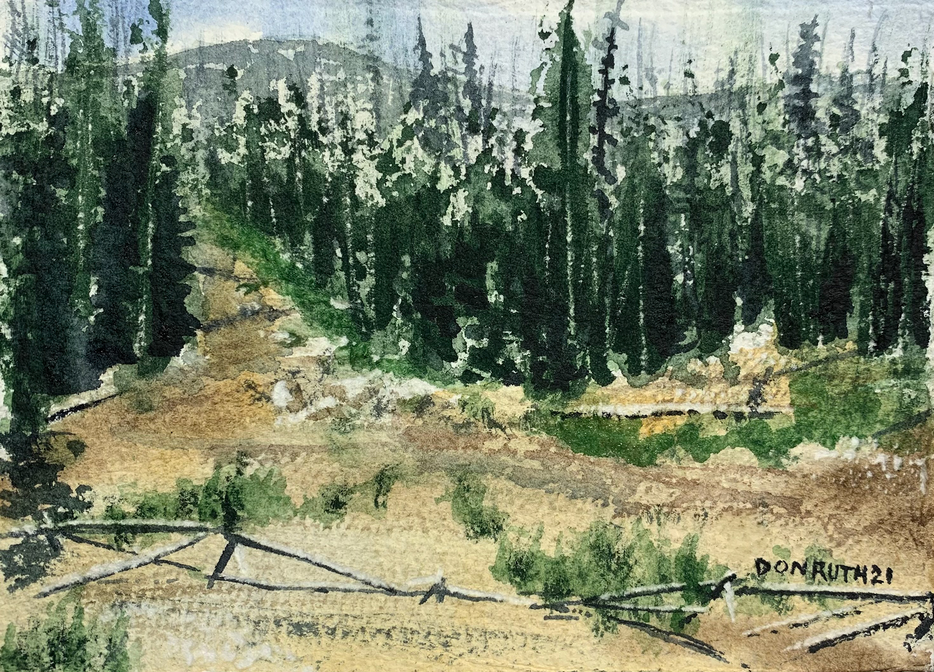 Watercolor In Remembrance 2 donruththeworks