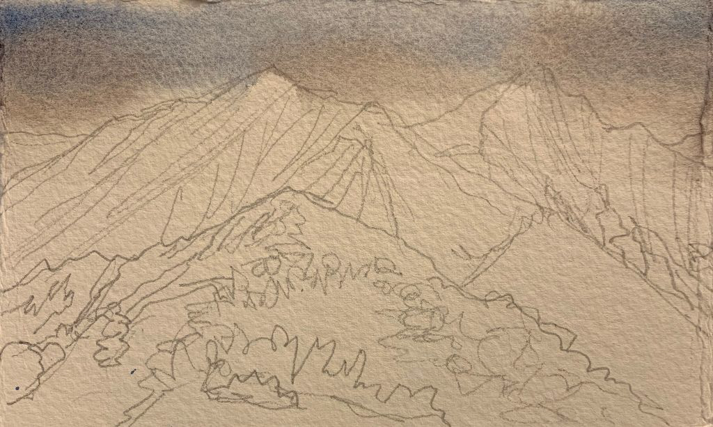Sky washes added in first.