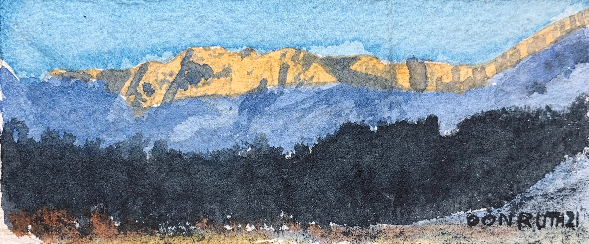 Isabelle Peak Colorado Don Ruth the Works Watercolor