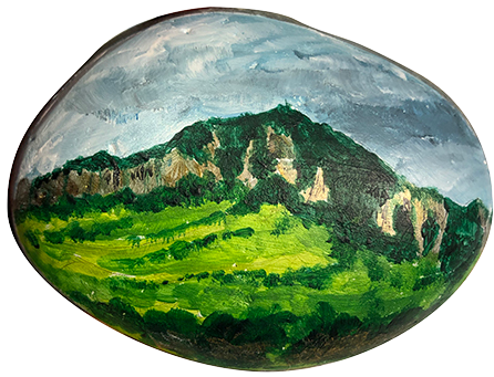 Don Ruth the Works Painted Rock Ridge Near Bozeman MT