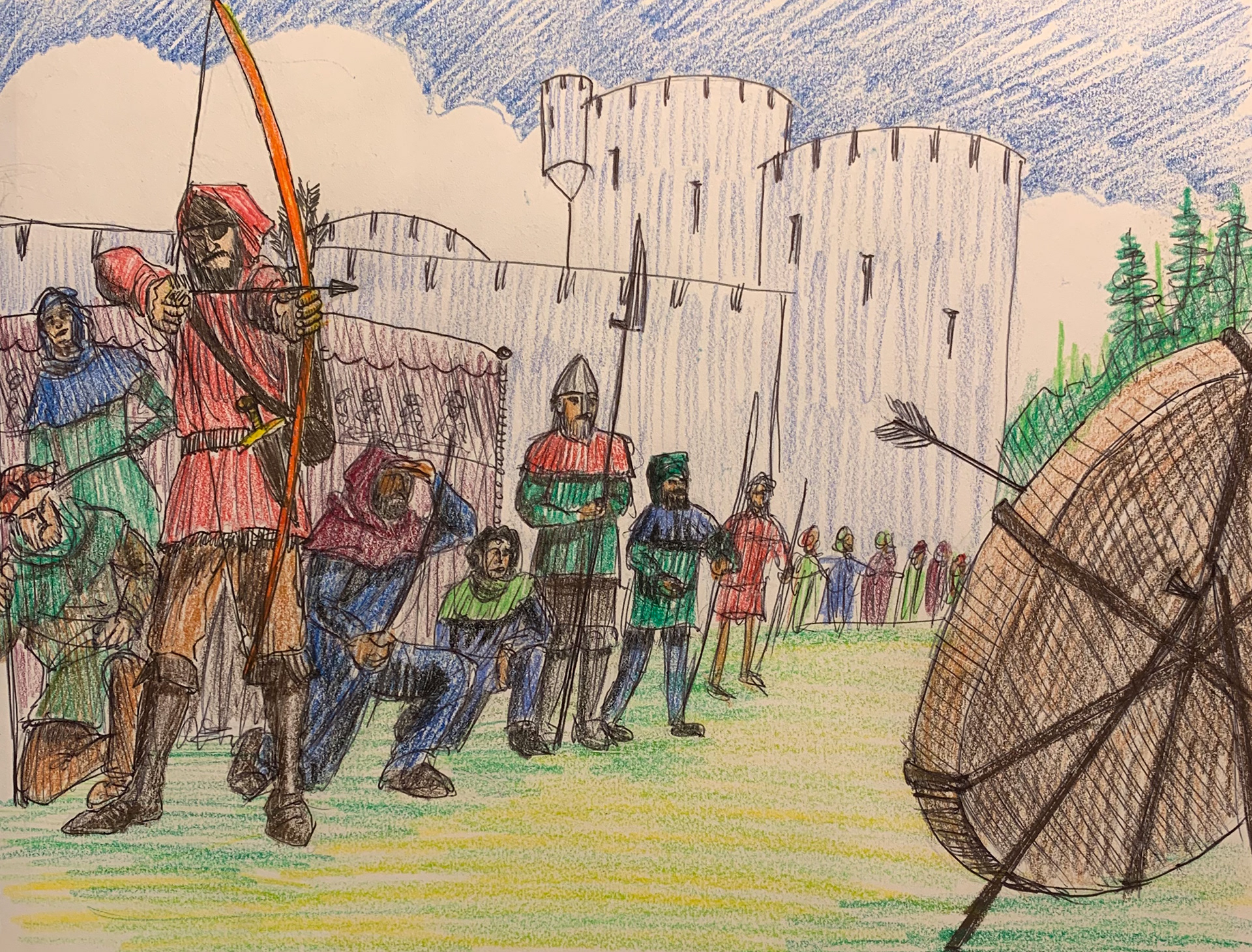 Pencil Drawing Robin Hood Don Ruth The Works