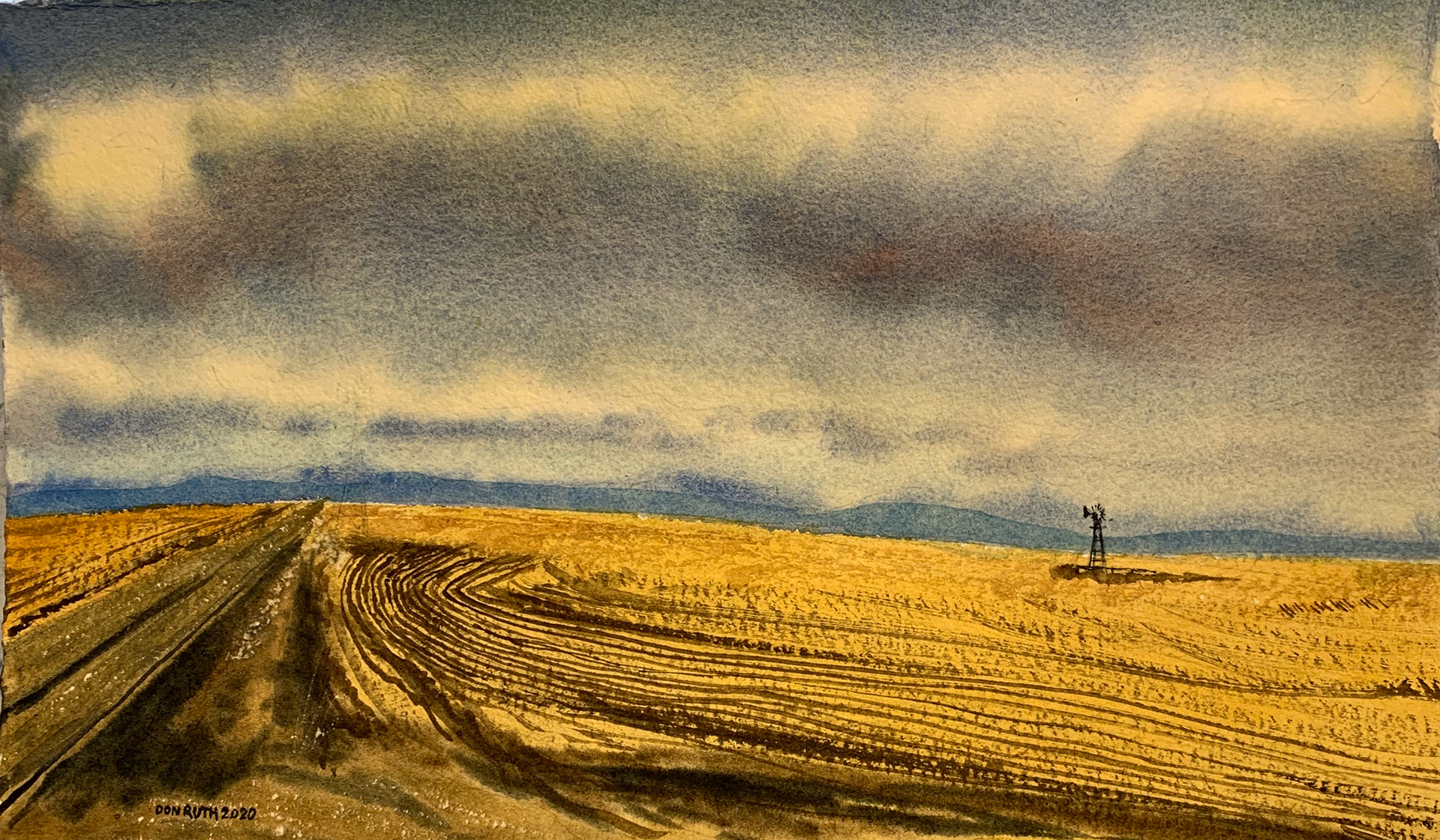Big Sky Farming Watercolor Don Ruth the Works