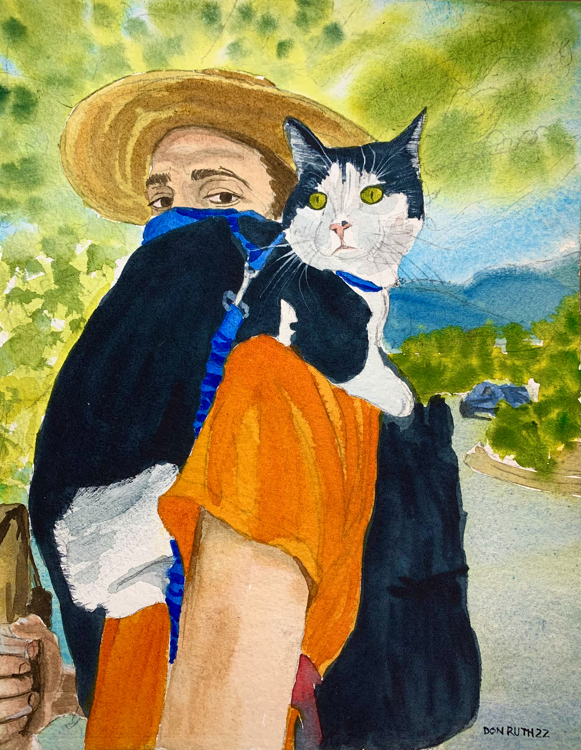 Man's best friend Watercolor Don Ruth the Works