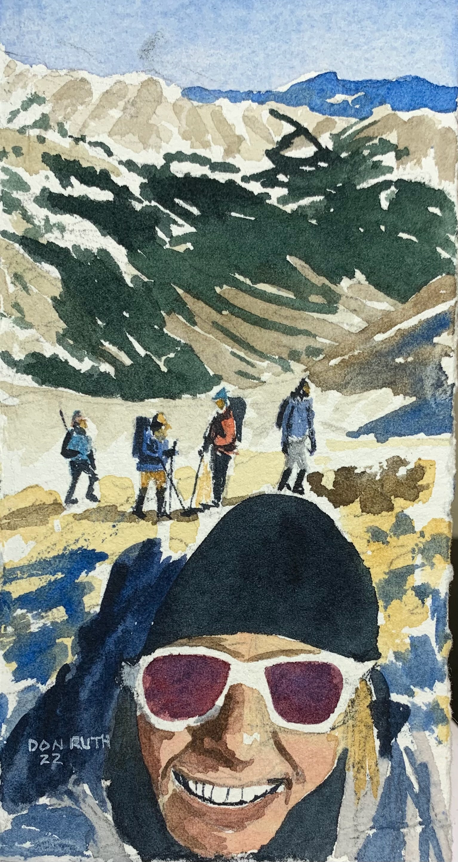Miss Adventure Pants and friends Watercolor Don Ruth the Works