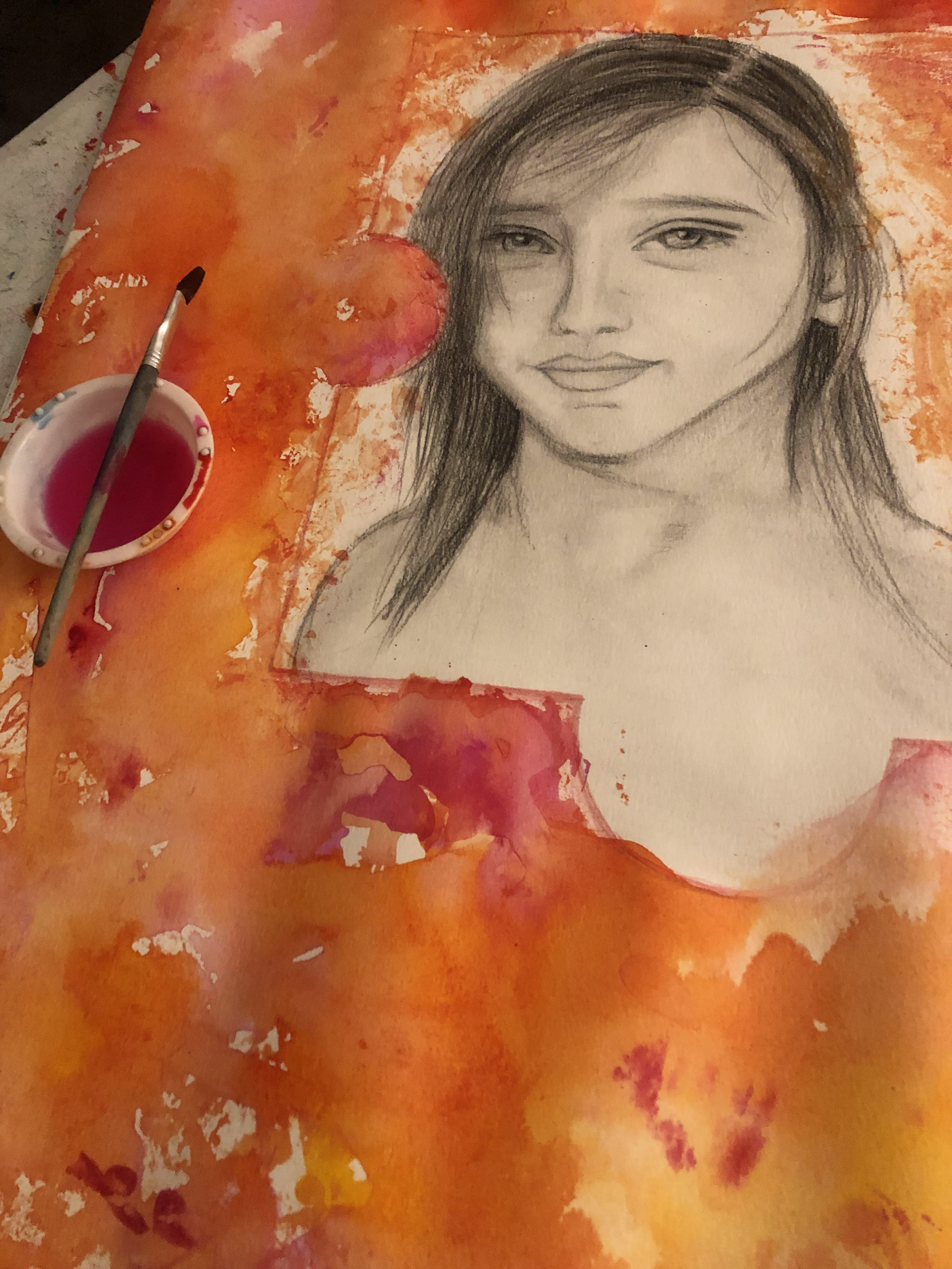 Watercolor, Graphite