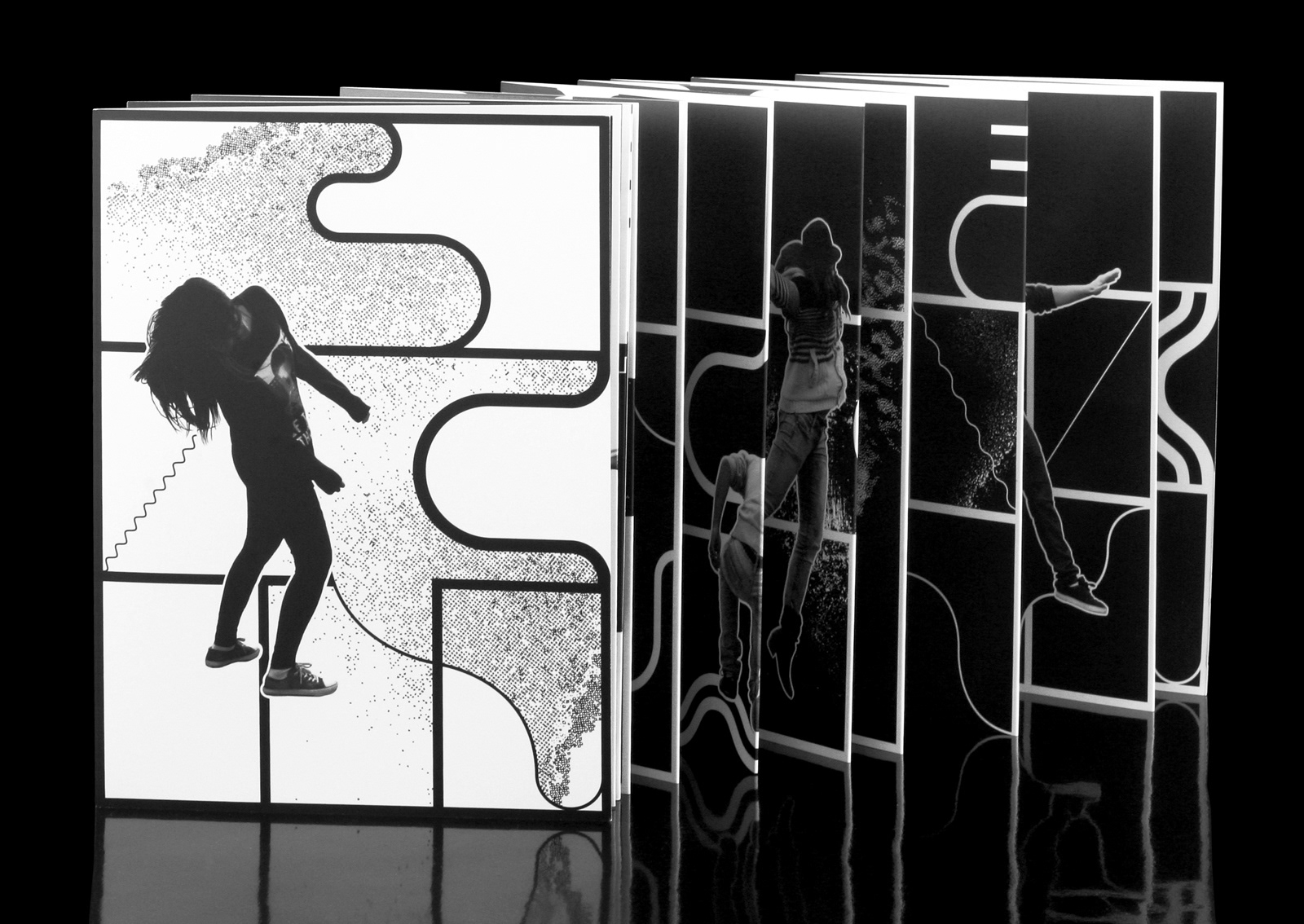 Design and graphical composition for art catalog and exhibition