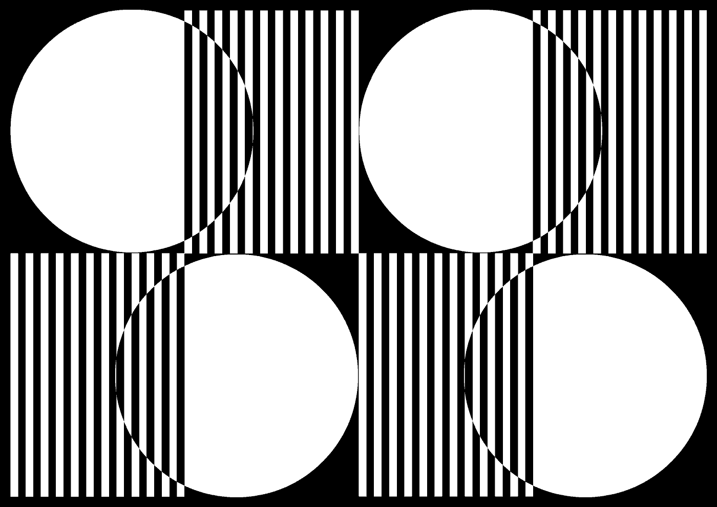 Black & white composition and motion design