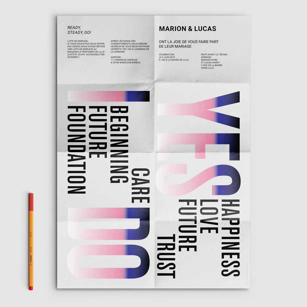 Graphic identity for invitation