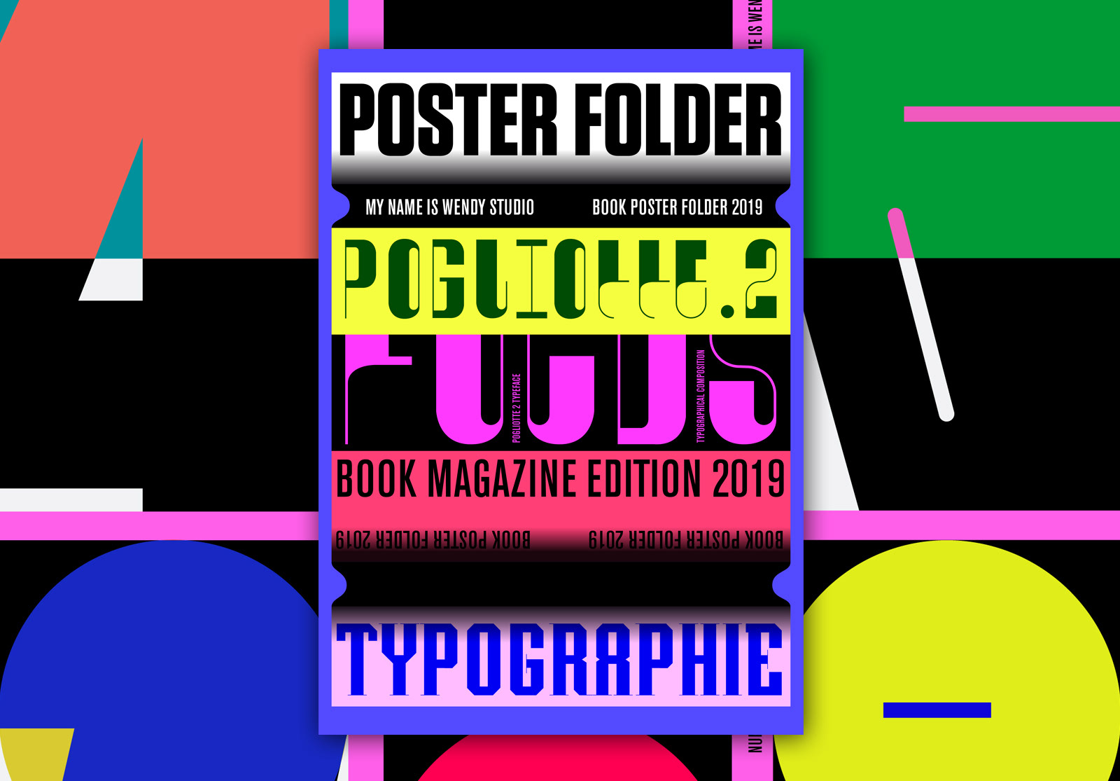 Poster composed with several typefaces created by My Name is Wendy
