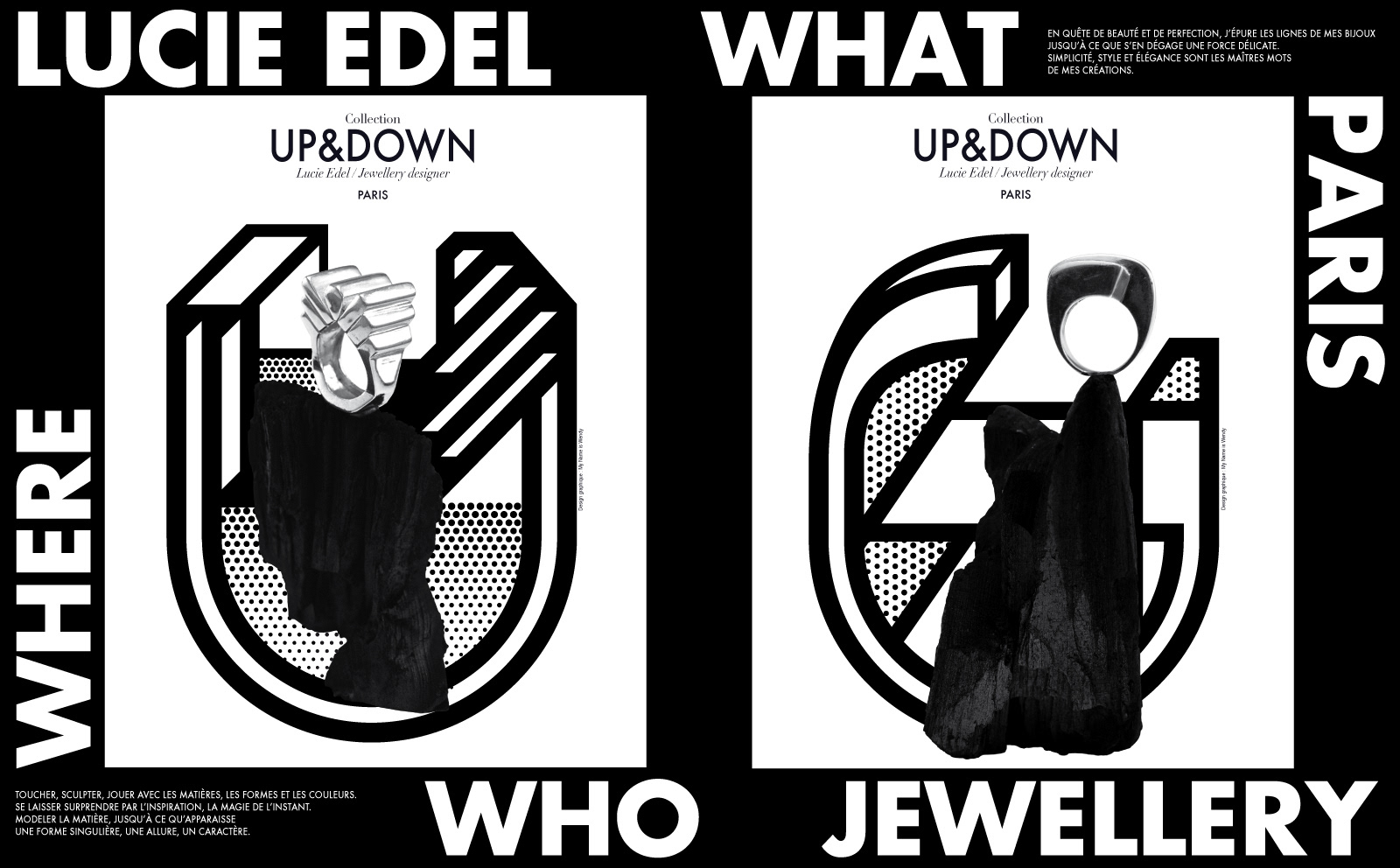 Layouts and graphic creation for fashion brand