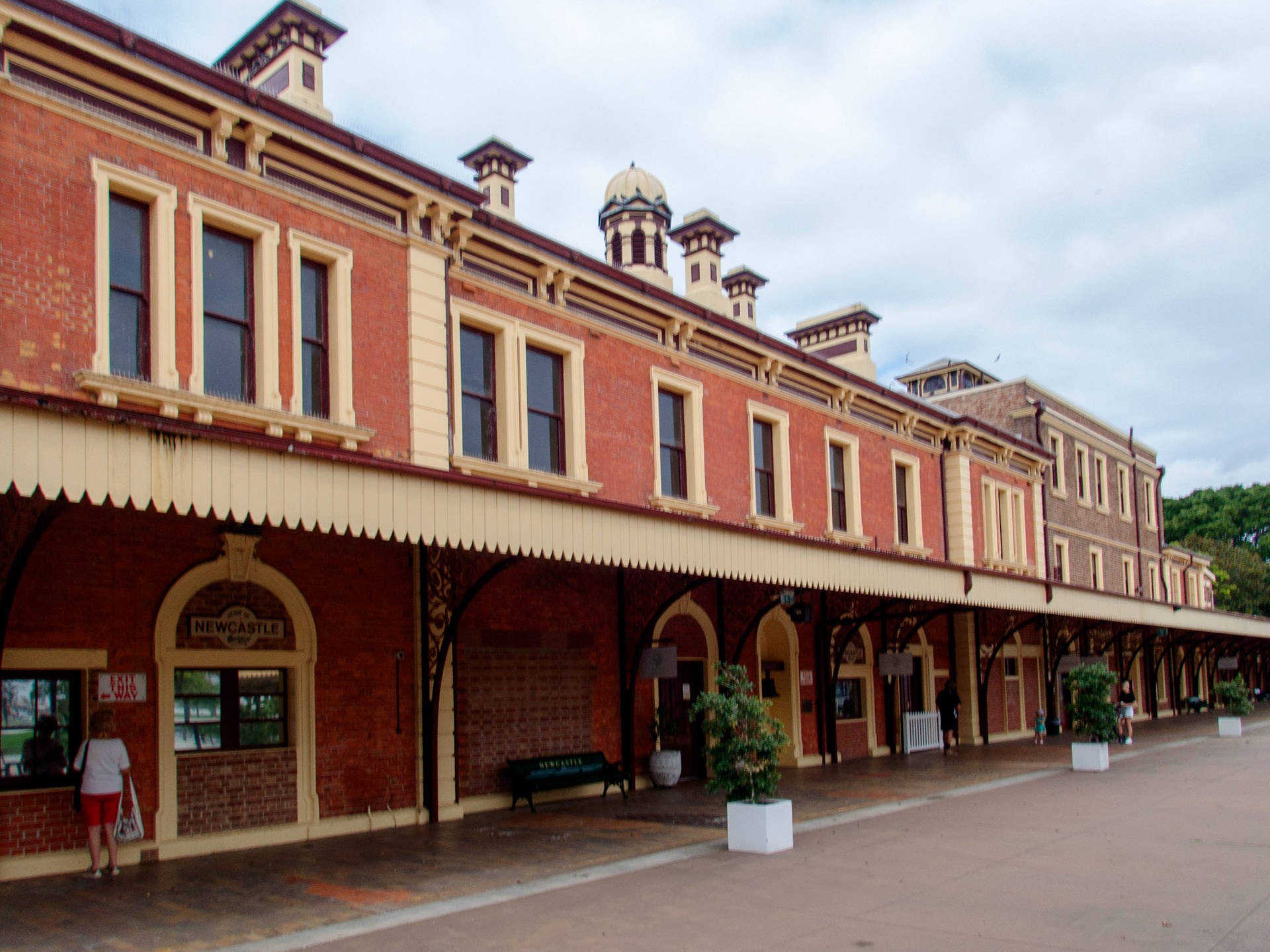 Formerly the Newcastle Railway Station