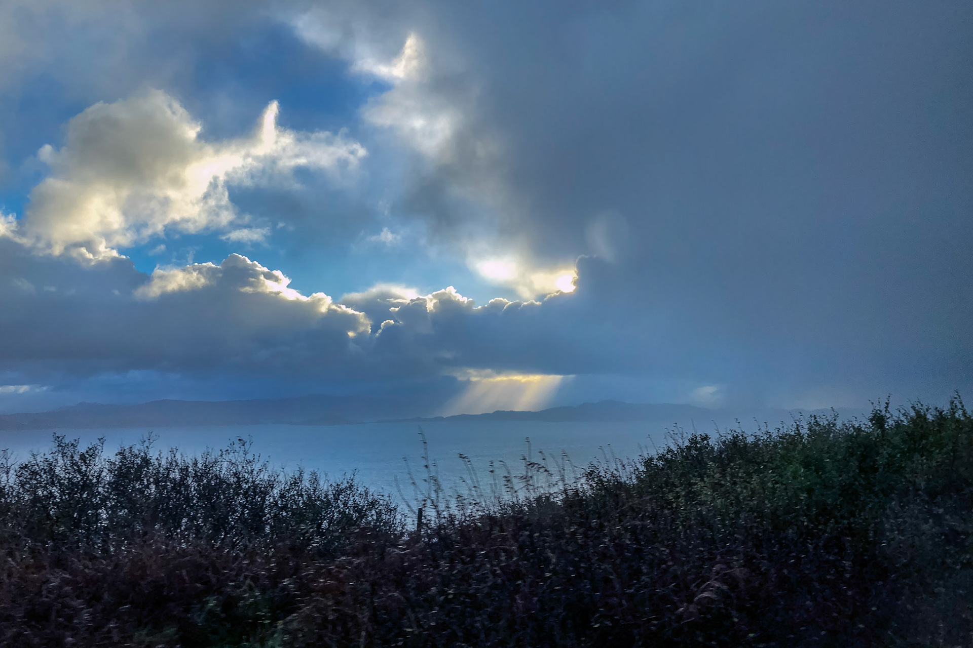 Early morning light on the inner seas off the east coast of the Isle of Skye