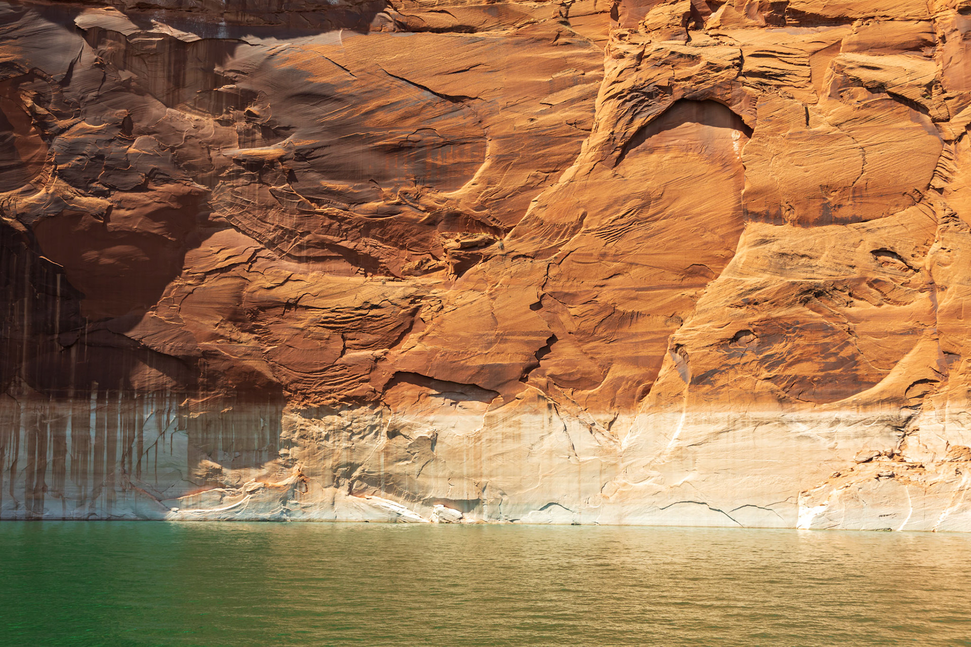 Sandstone geologic formations In Navajo Canyon