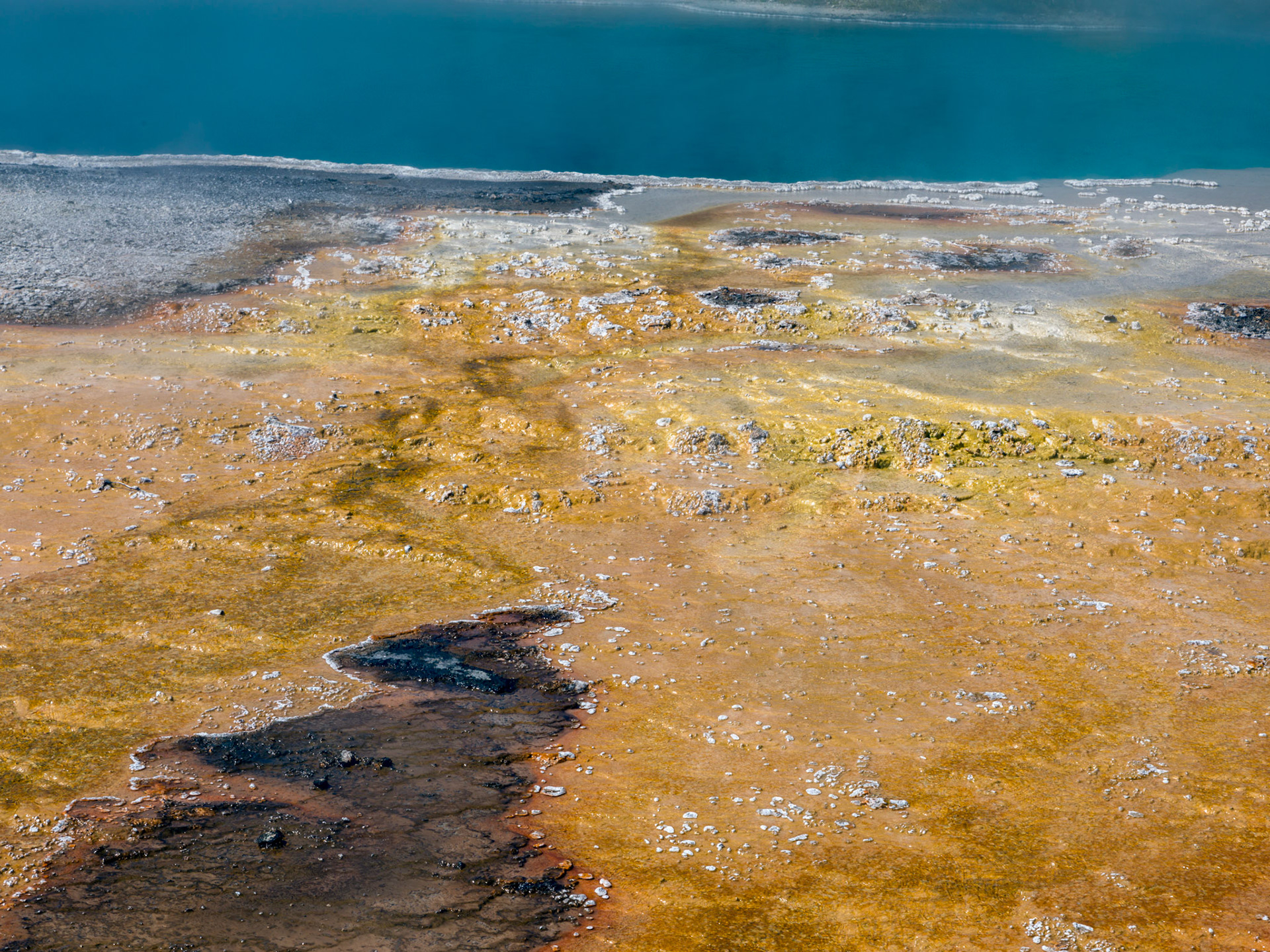 West Thumb Geyser Basin, Yellowstone National Park, Wyoming.