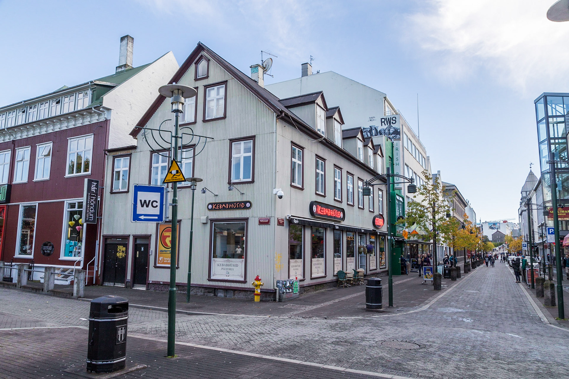 On the streets around centrtal Reykjavic