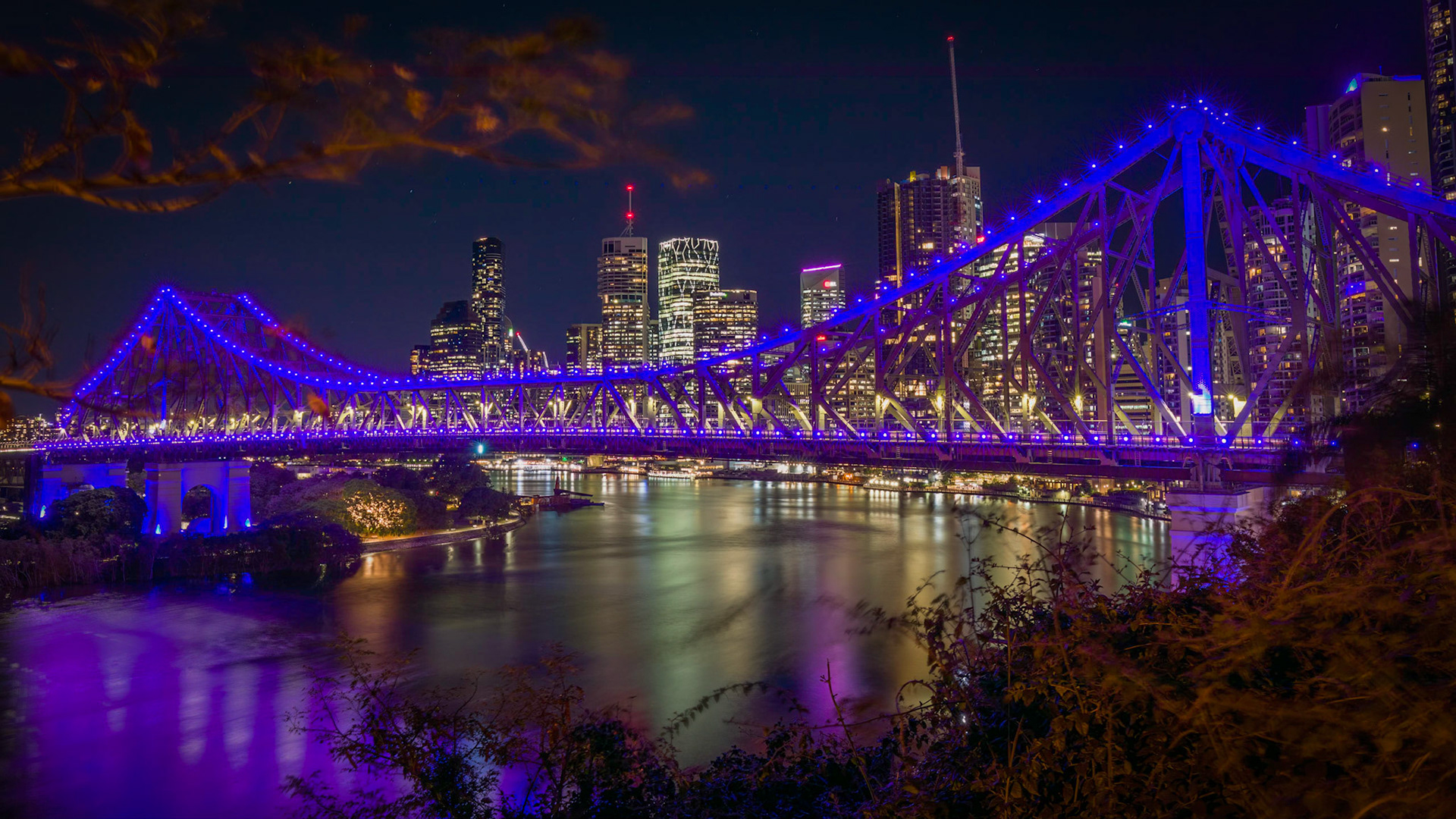 Evening View (19:34) from the cliff top, Bowen Terrace.
