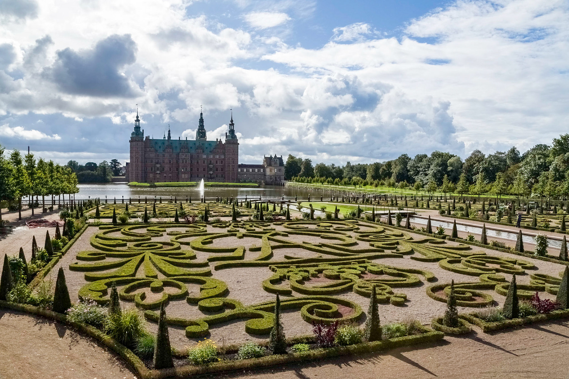 Dutch Renaissance Style Garden at Frederiksborg Palace