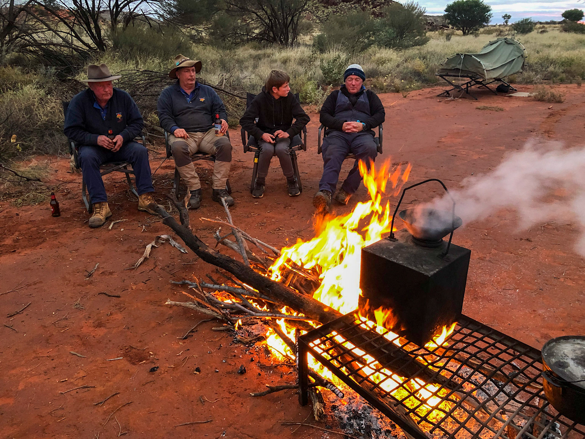 Camp set up for 10th night