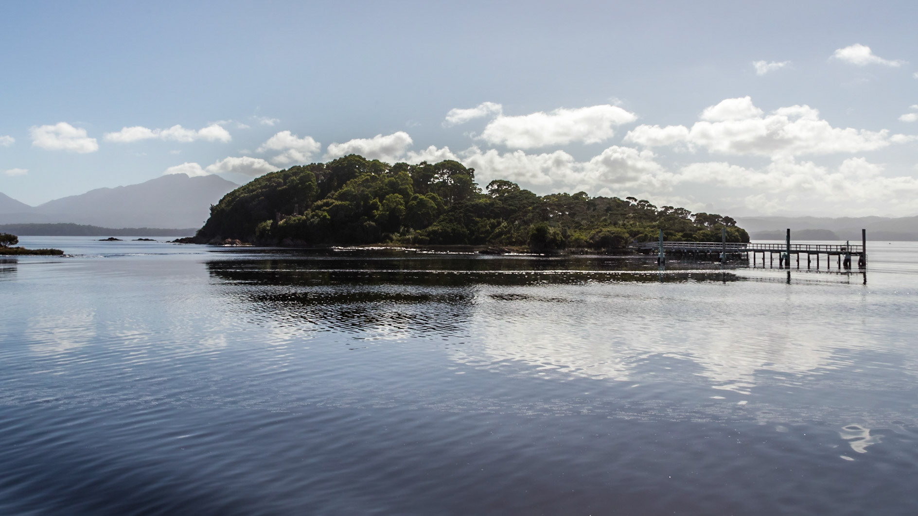 Sarah Island, former penal settlement in Macquarie Harbour