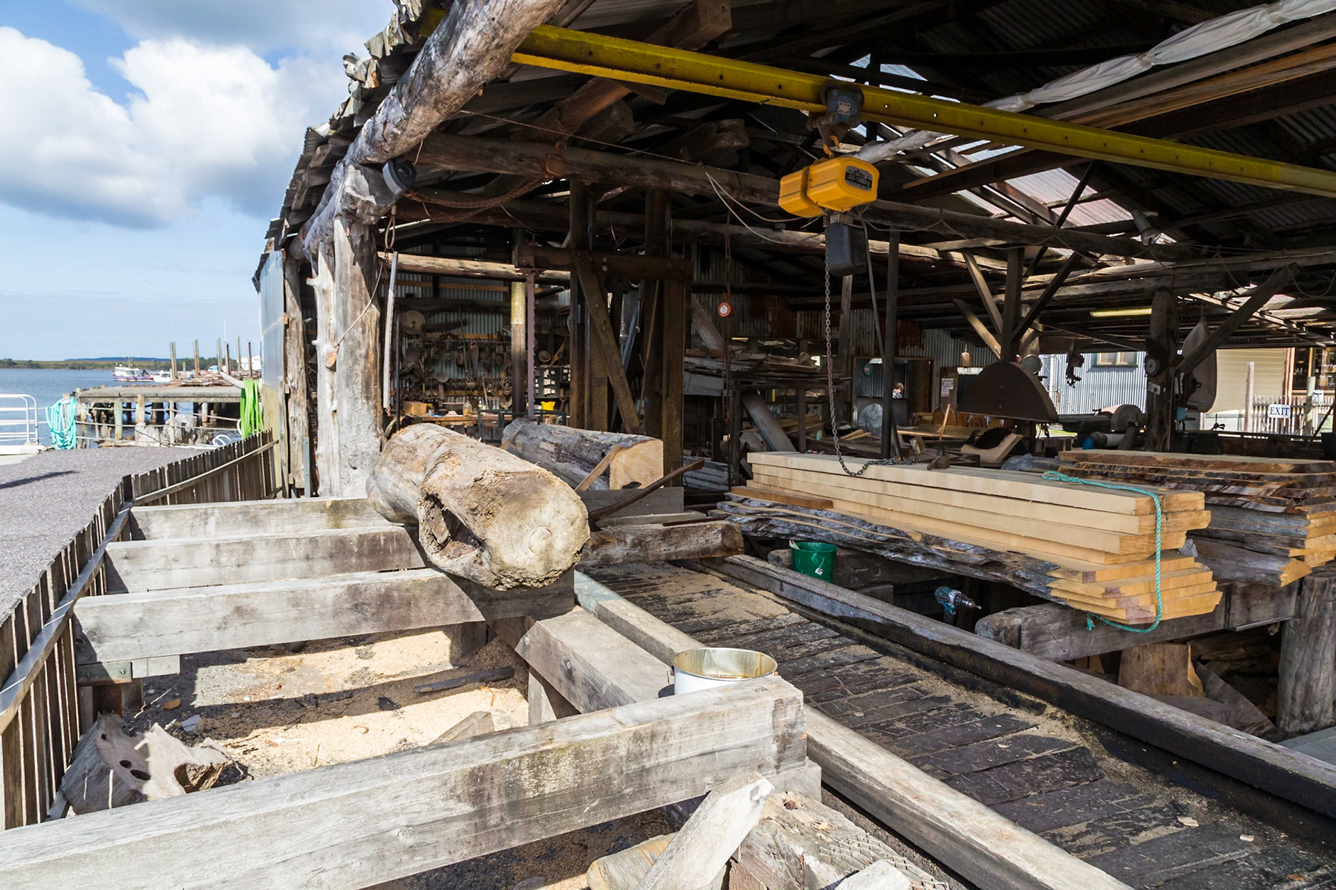 Morrisons Huon Pine Sawmill, on the waterfront at Strahan.