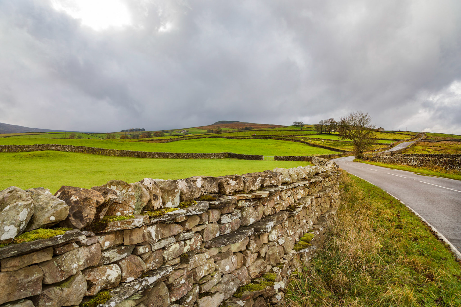 On the drive along  B6255 through the Yorkshire Dales National Park
