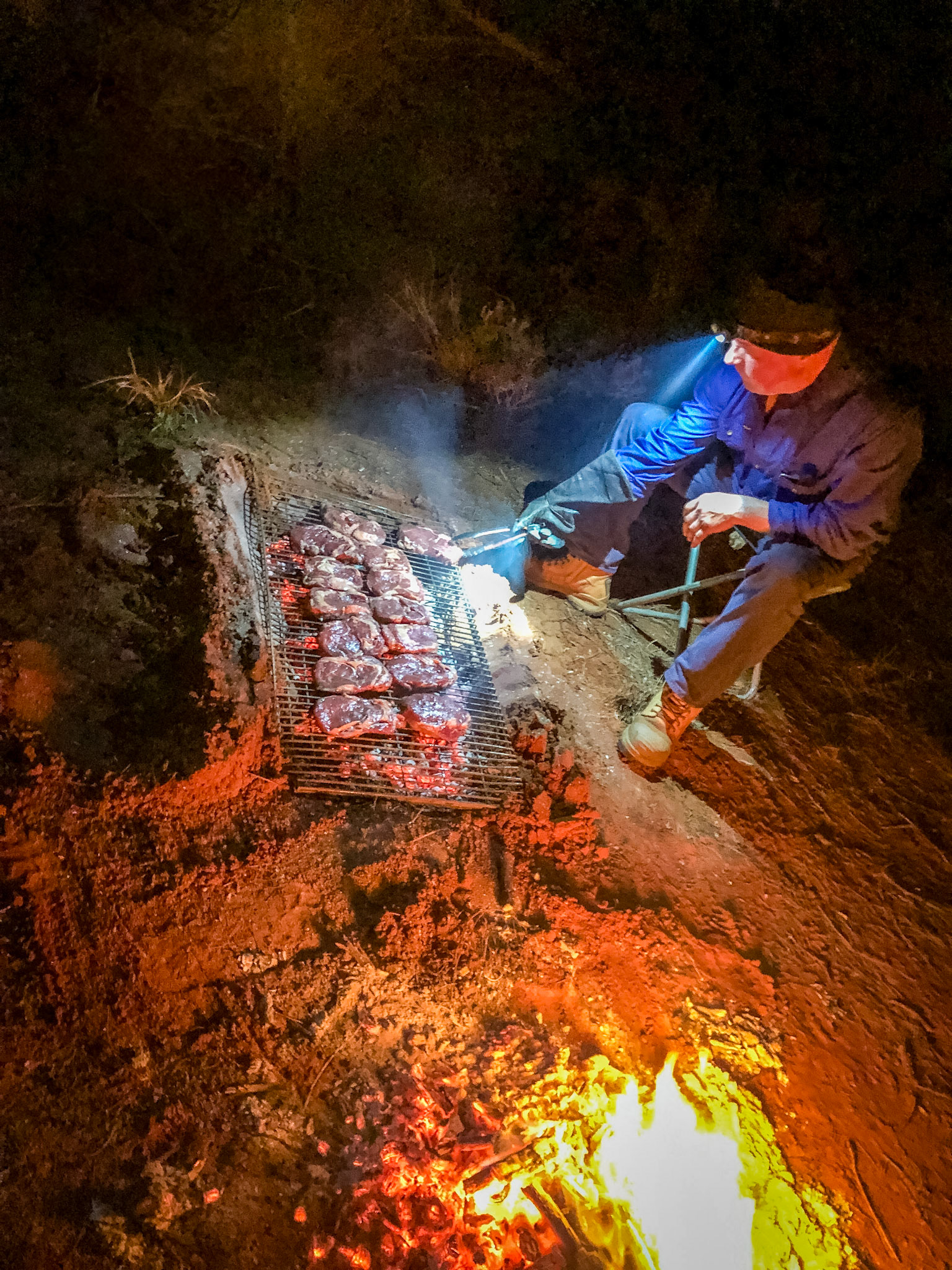 4th night, steak dinner. Munderri Outstation.