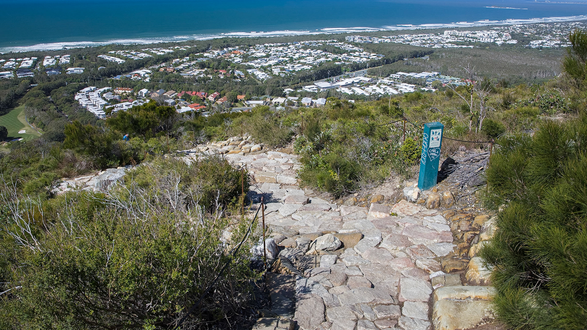 On the Mt Coolum climbing trail
