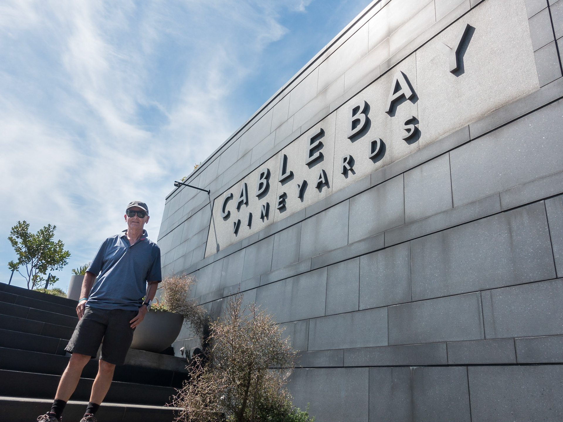 On Waiheke Island, at the Cable Bay Vineyards