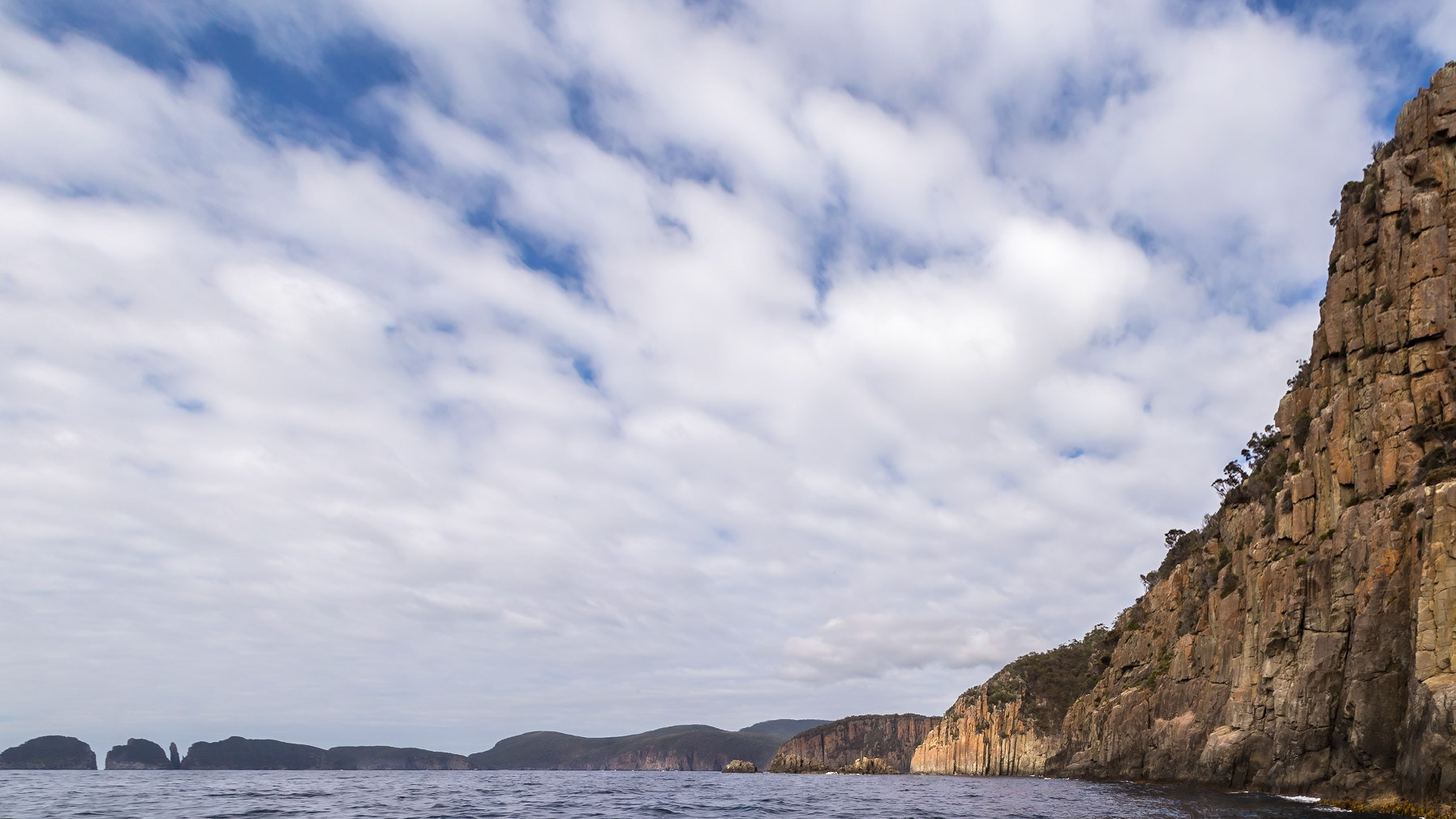 Approaching Cape Hauy