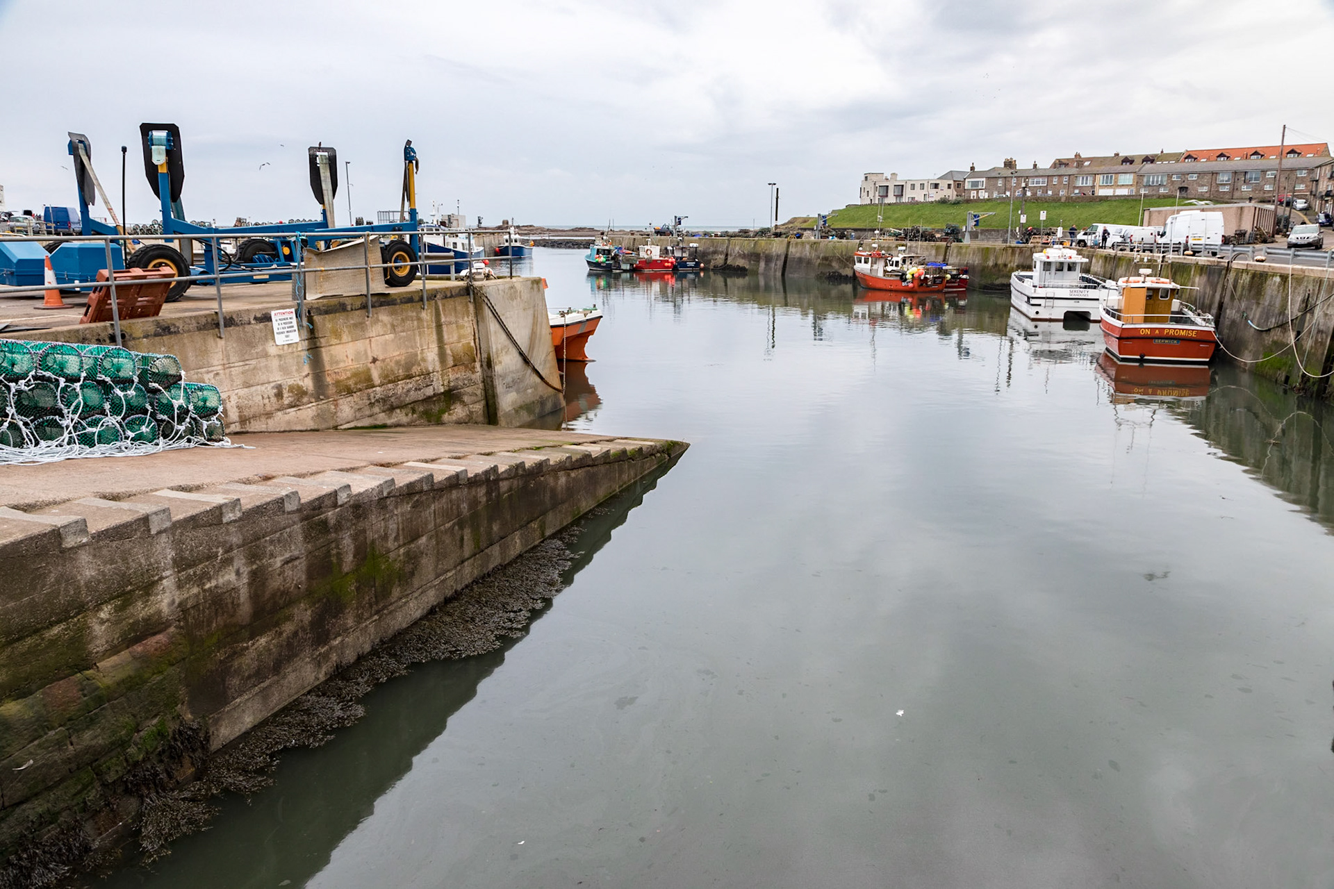 Fishermans' harbour at Seahouses