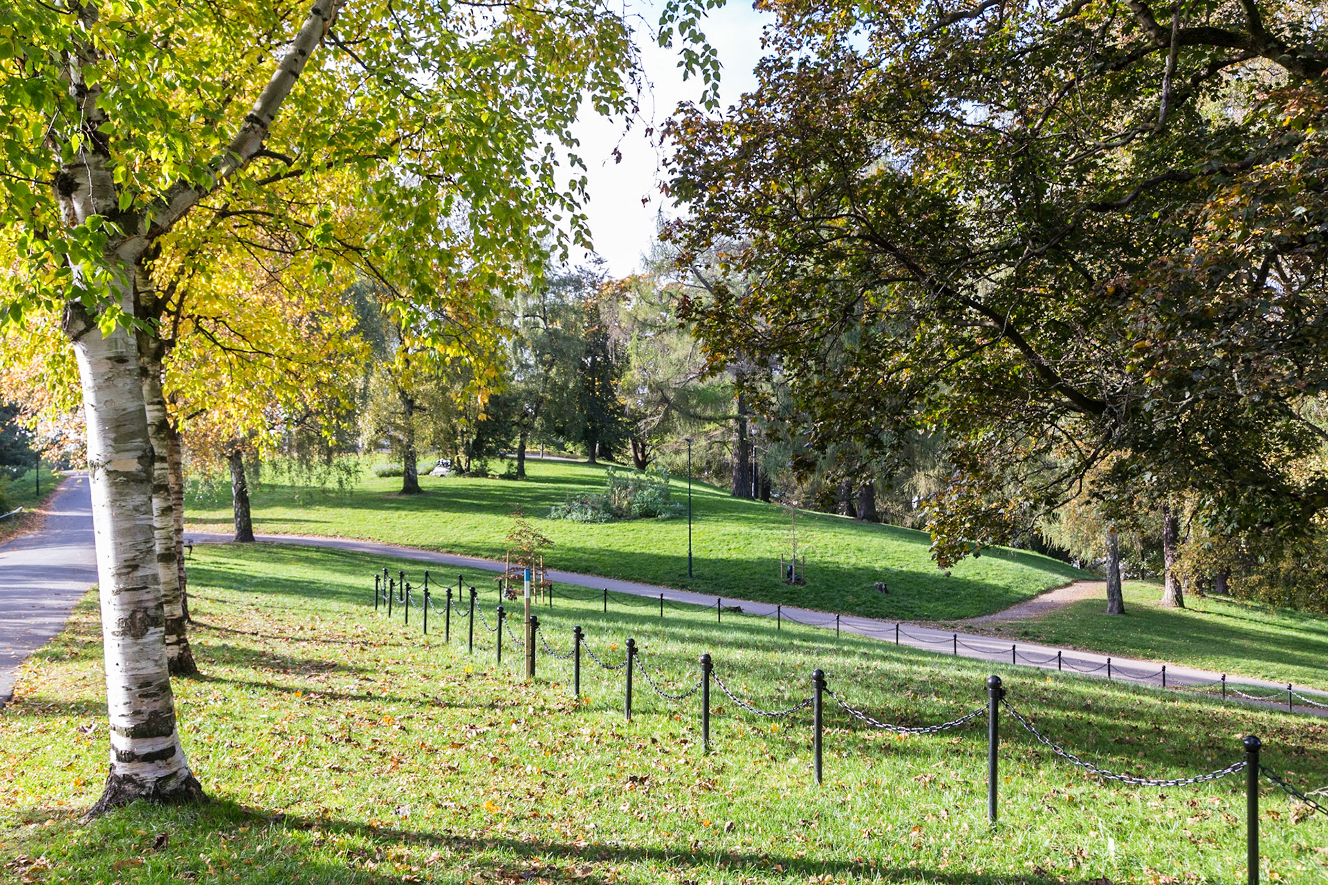 In St. Hanshaugen Park: the first large public park outside of the city centre of Oslo.