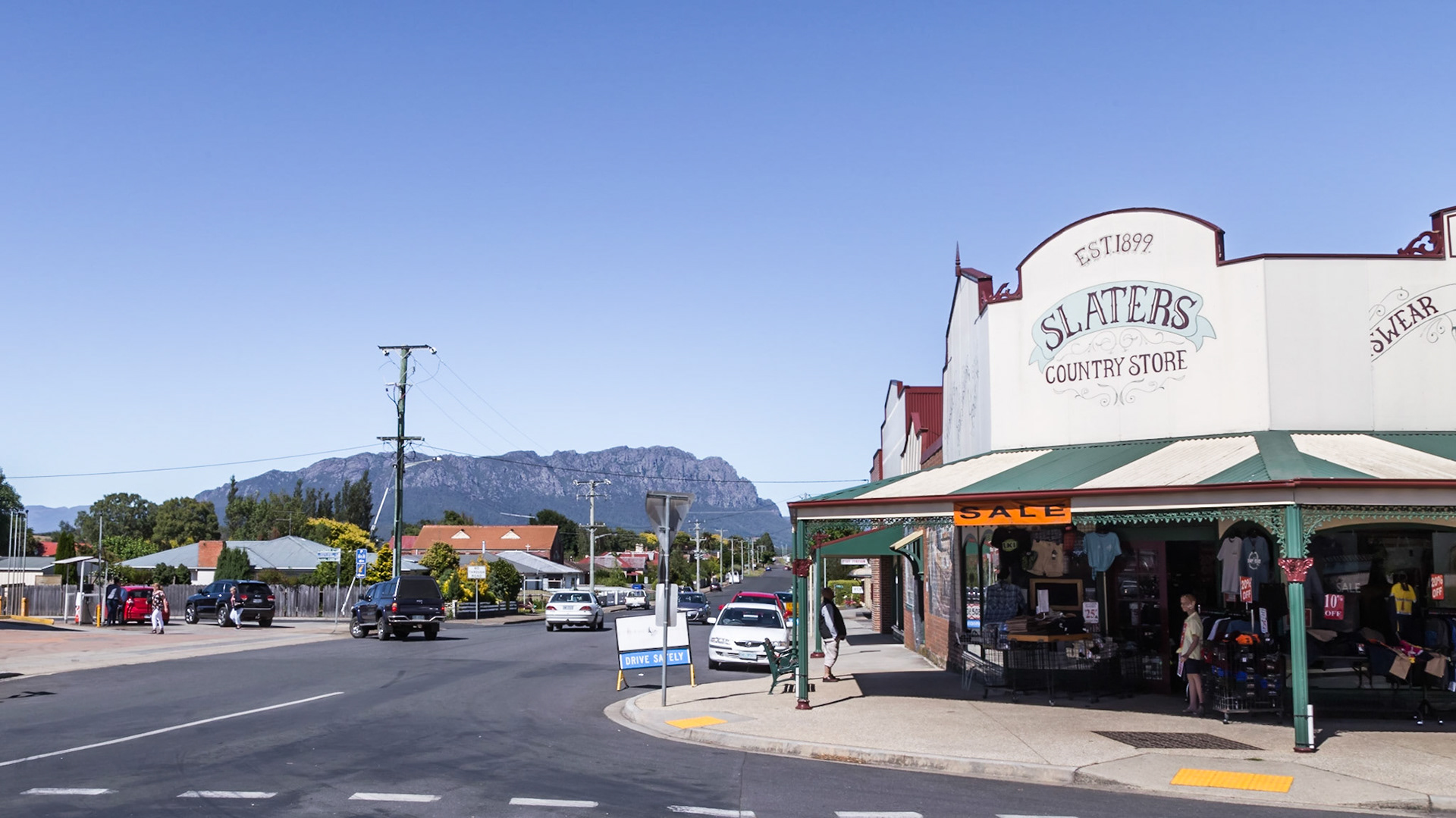 In Sheffield with Mt Roland in the background
