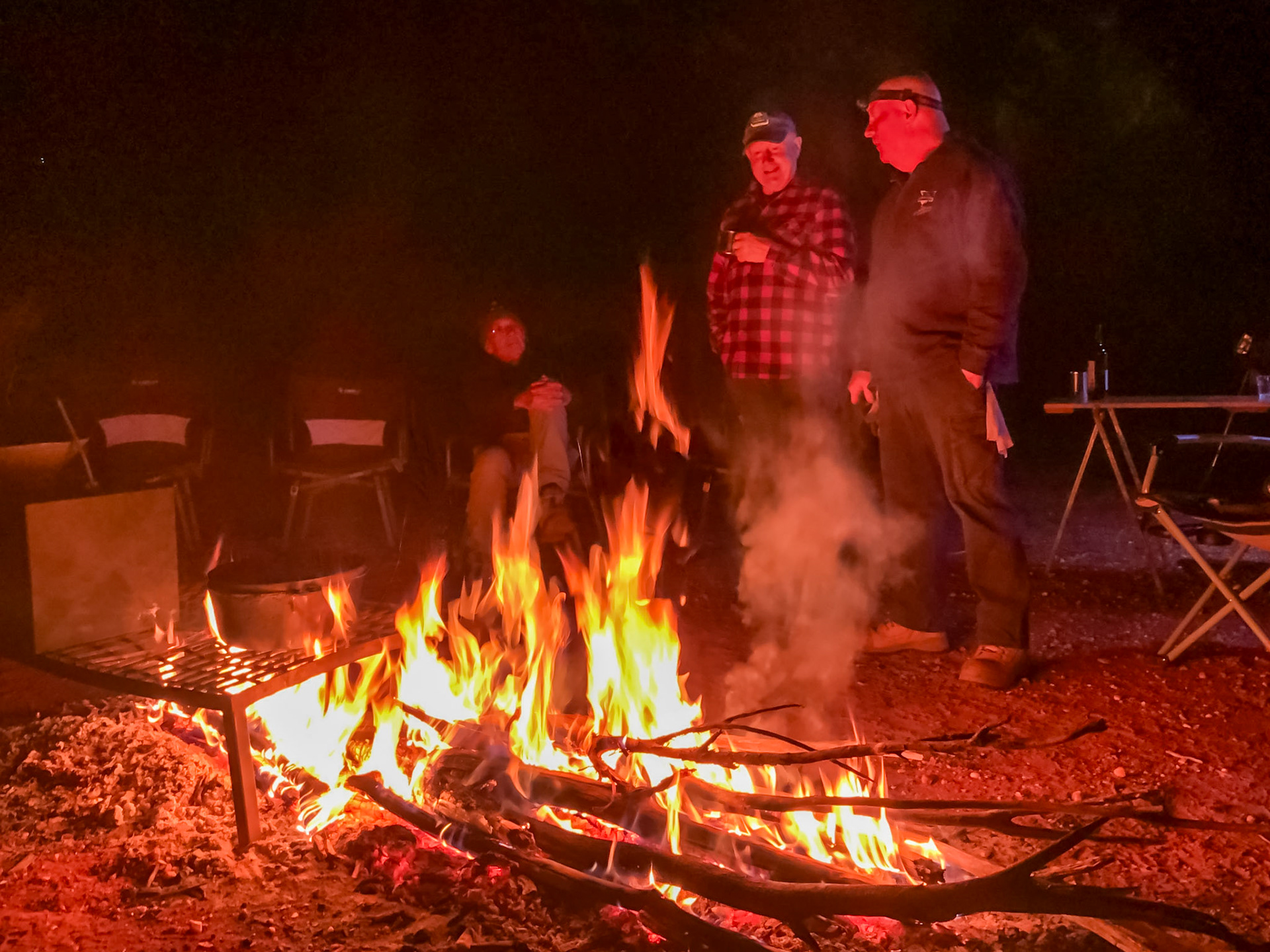 First night's camp, off the Great Central Road