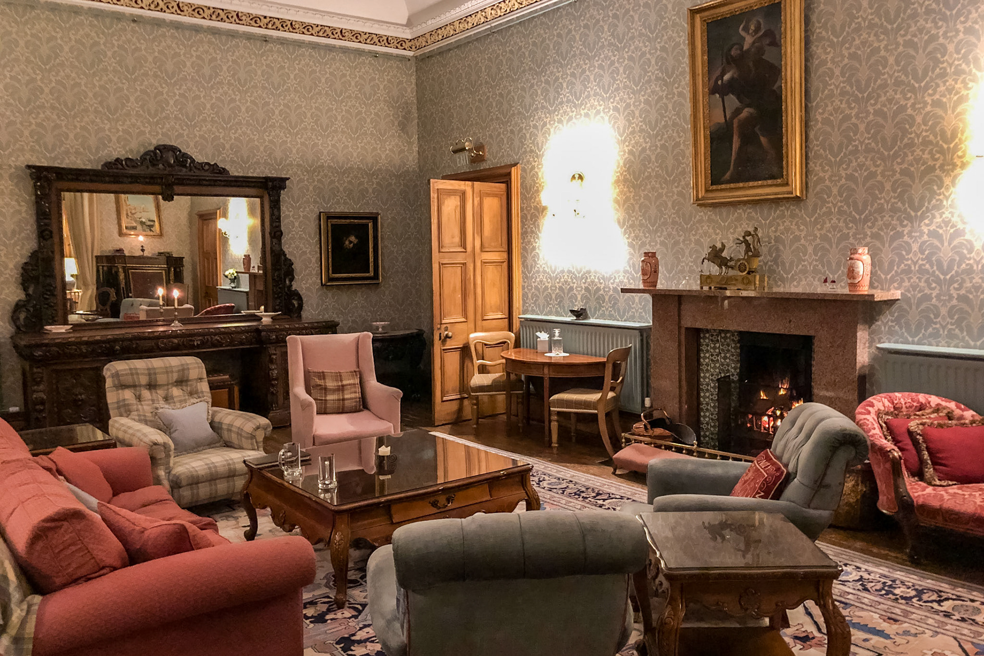 Another lounge room, Ackergill Tower Hotel.