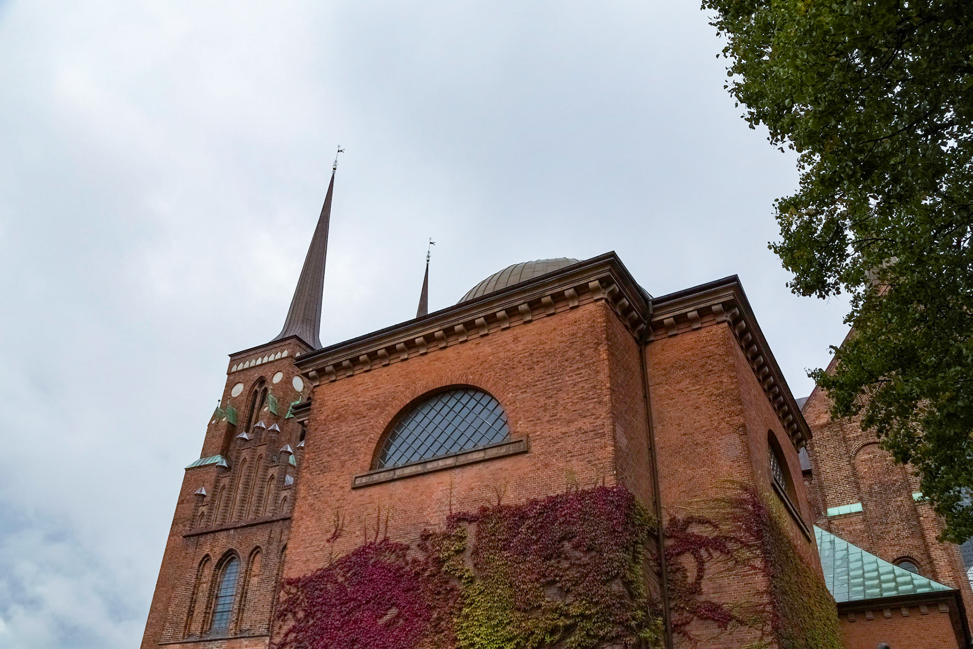 Roskilde Cathedral. Built on the site of the first Christian church in Denmark, by Harald Bluetooth who was the first king to make Roskilde the capital and it was he who made Denmark a Christian kngdom.