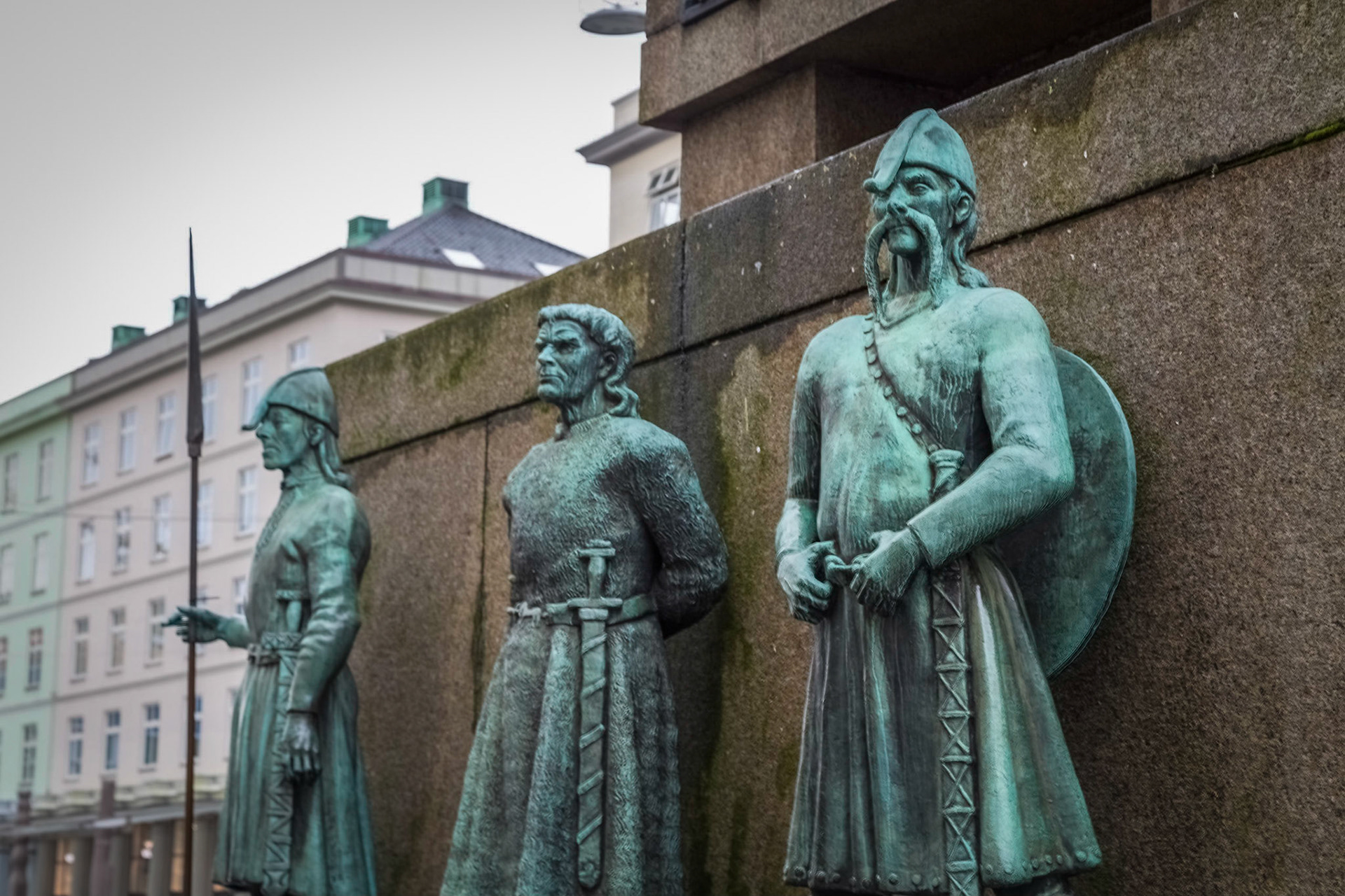 Detail on the Sailors' Monument, Torgallmenningen.