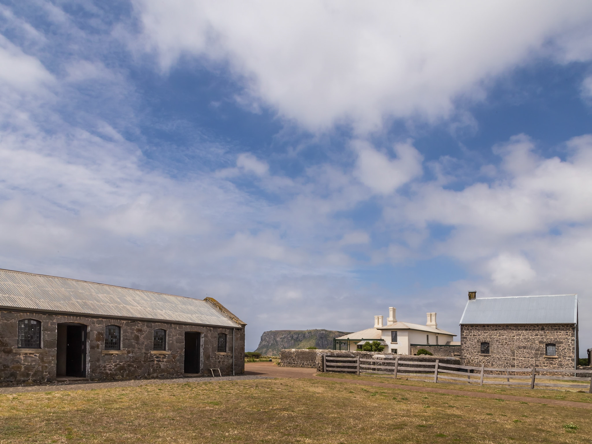 Main House and some out-buildings. Highfield Historic Site.