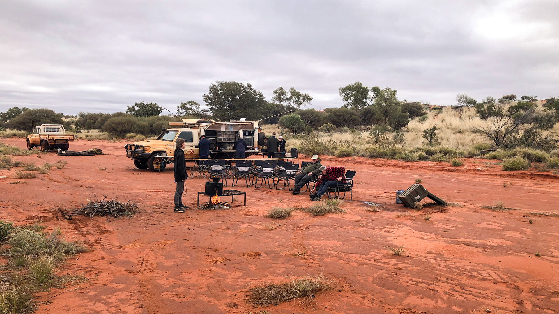 Day 10 camp, by the Kintore Road
