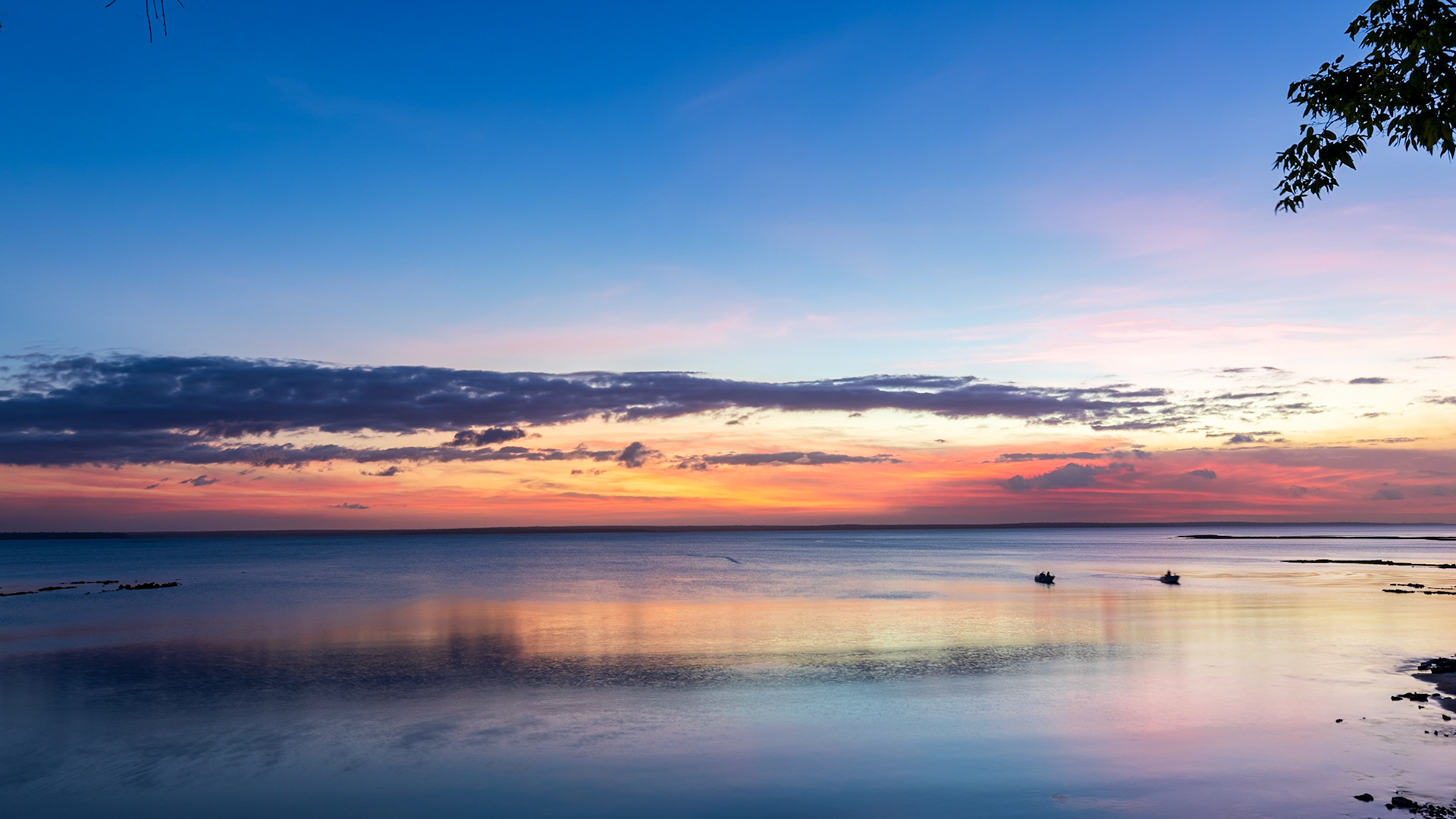 Sunset at Cobourg Coastal Camp