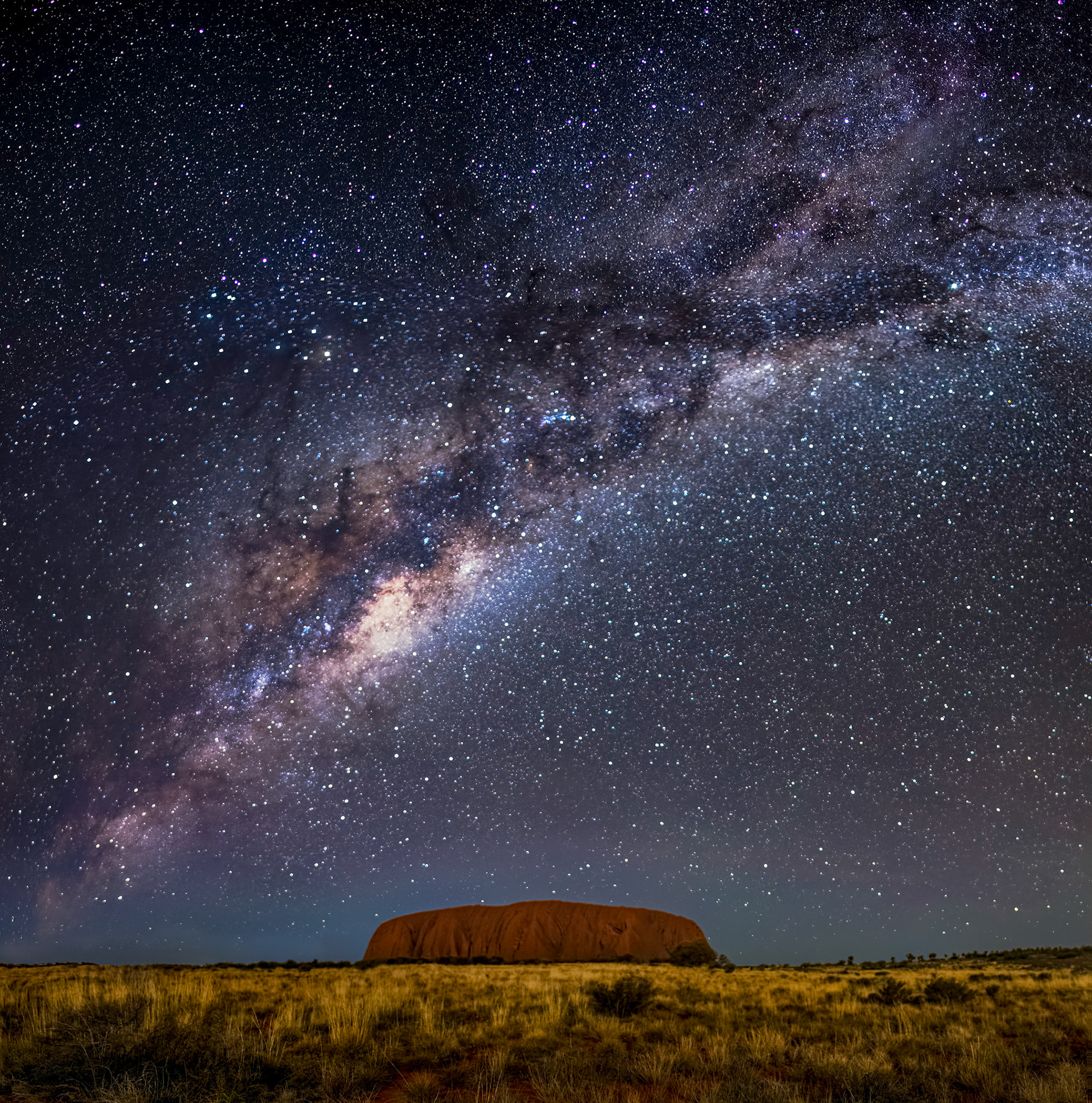 Milky Way over Uluru